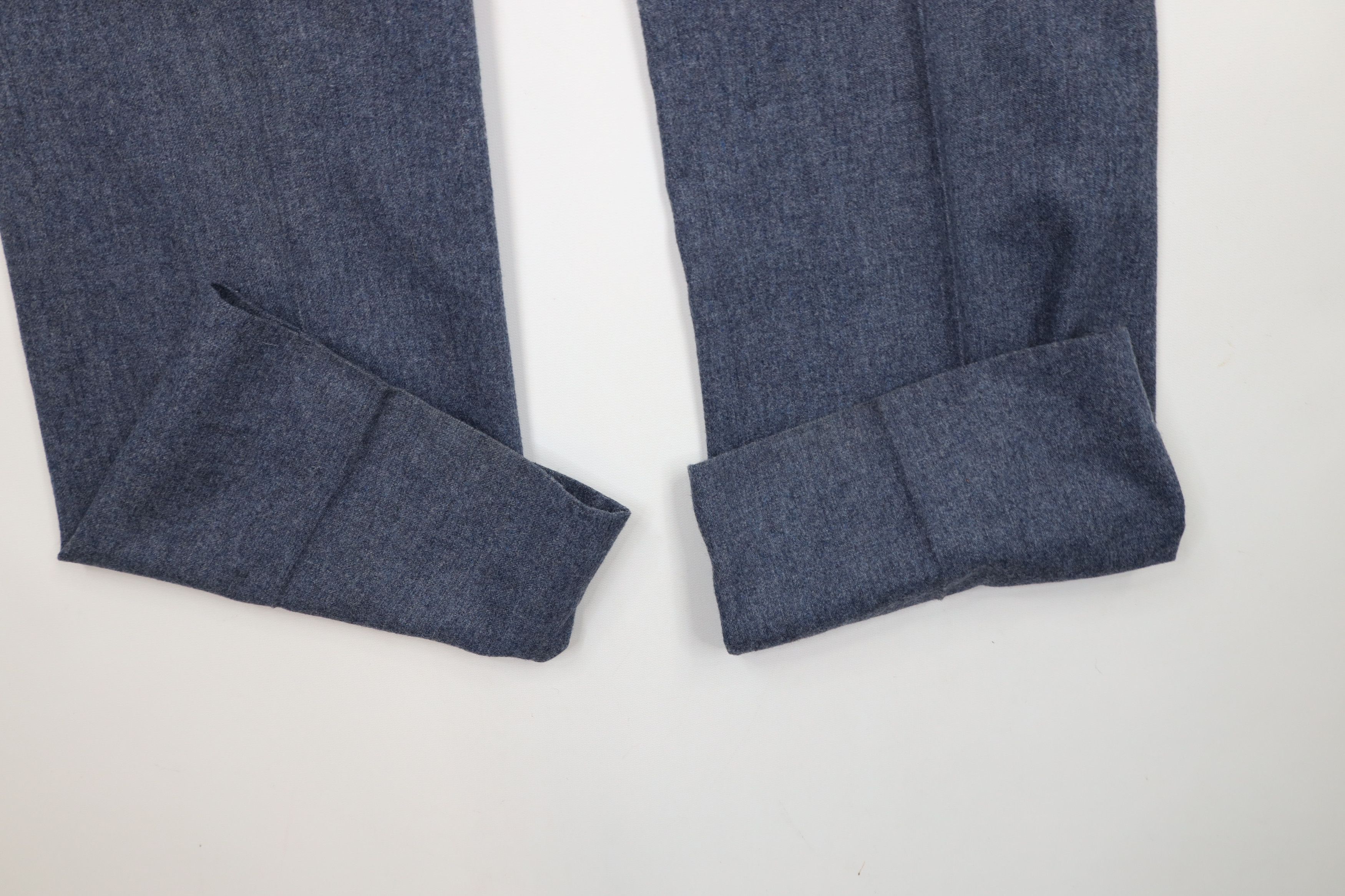 Vintage Vintage 60s 70s Streetwear Wide Leg Chino Pants Blue USA Size US 36 / EU 52 - 5 Thumbnail