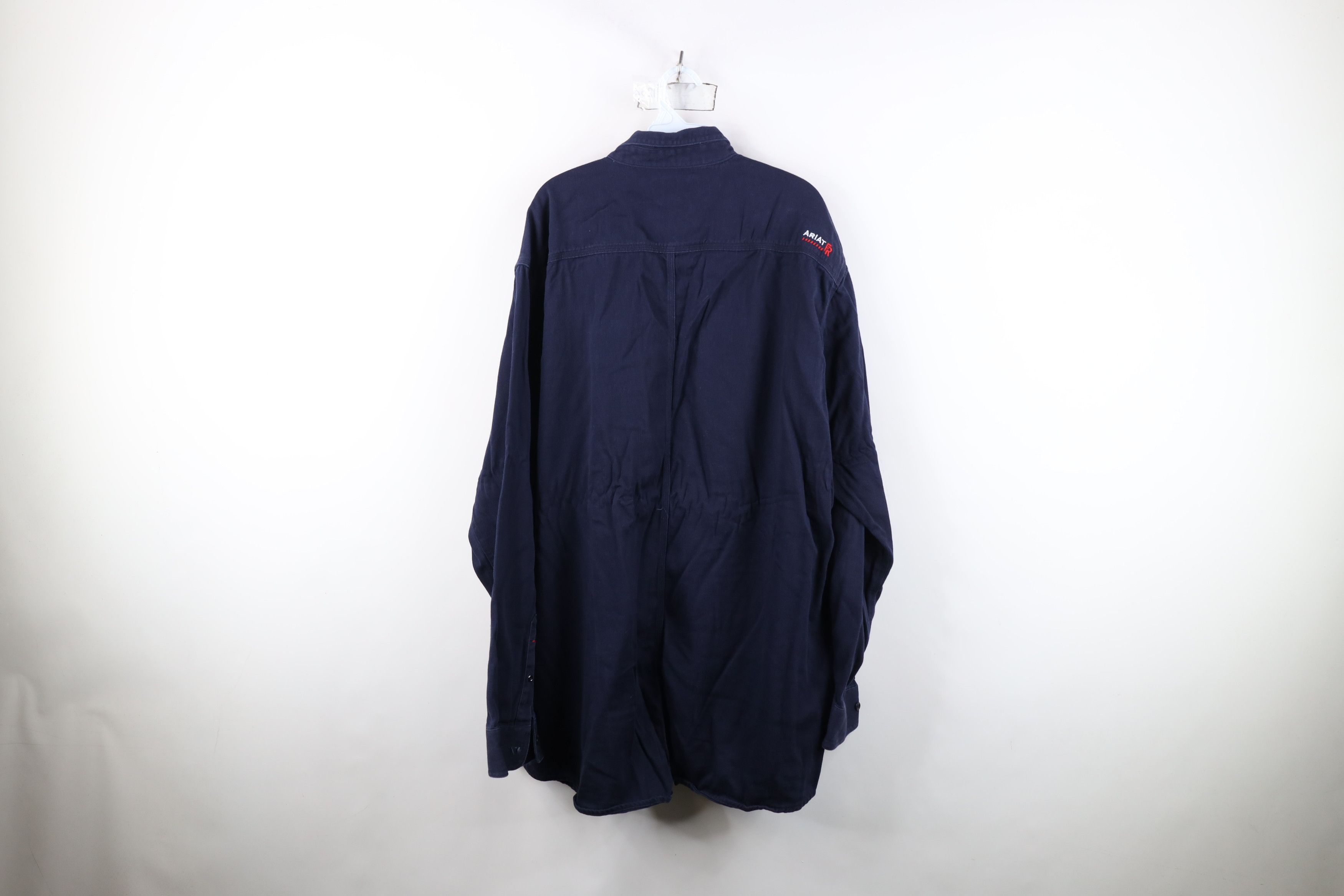 Ariat Ariat FR Fire Flame Resistant 2 Work Button Down Shirt Blue Size US XXL / EU 58 / 5 - 14 Thumbnail