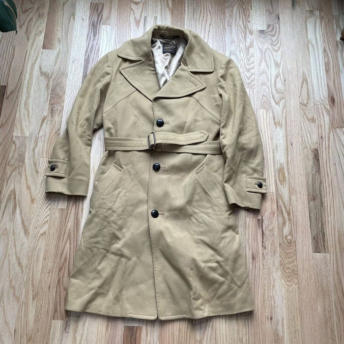 Pendleton Vintage 70's Pendleton Wool Duster Trench Pea Coat Jacket L ...