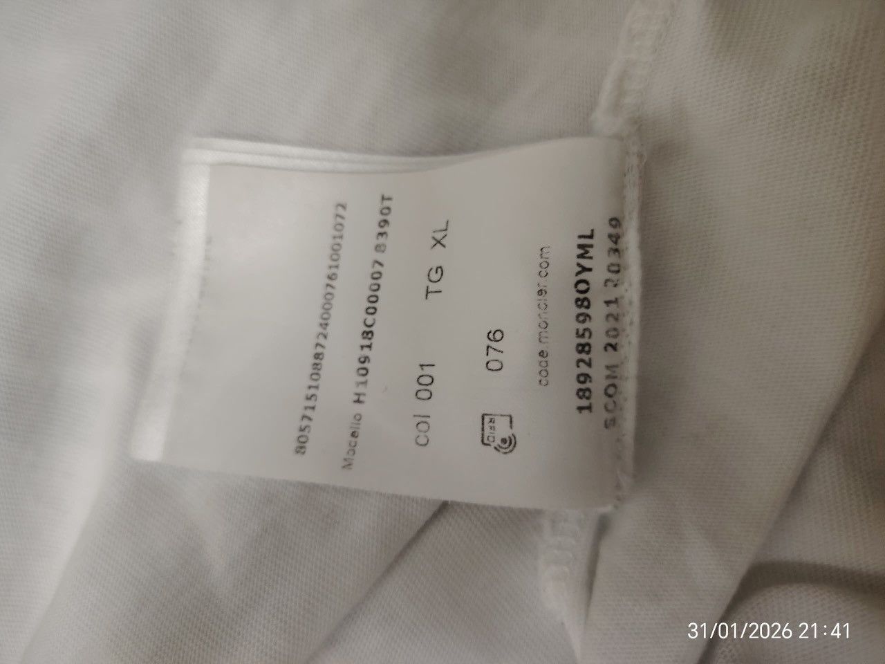 Moncler T-shirt Moncler Size US XL / EU 56 / 4 - 19 Thumbnail