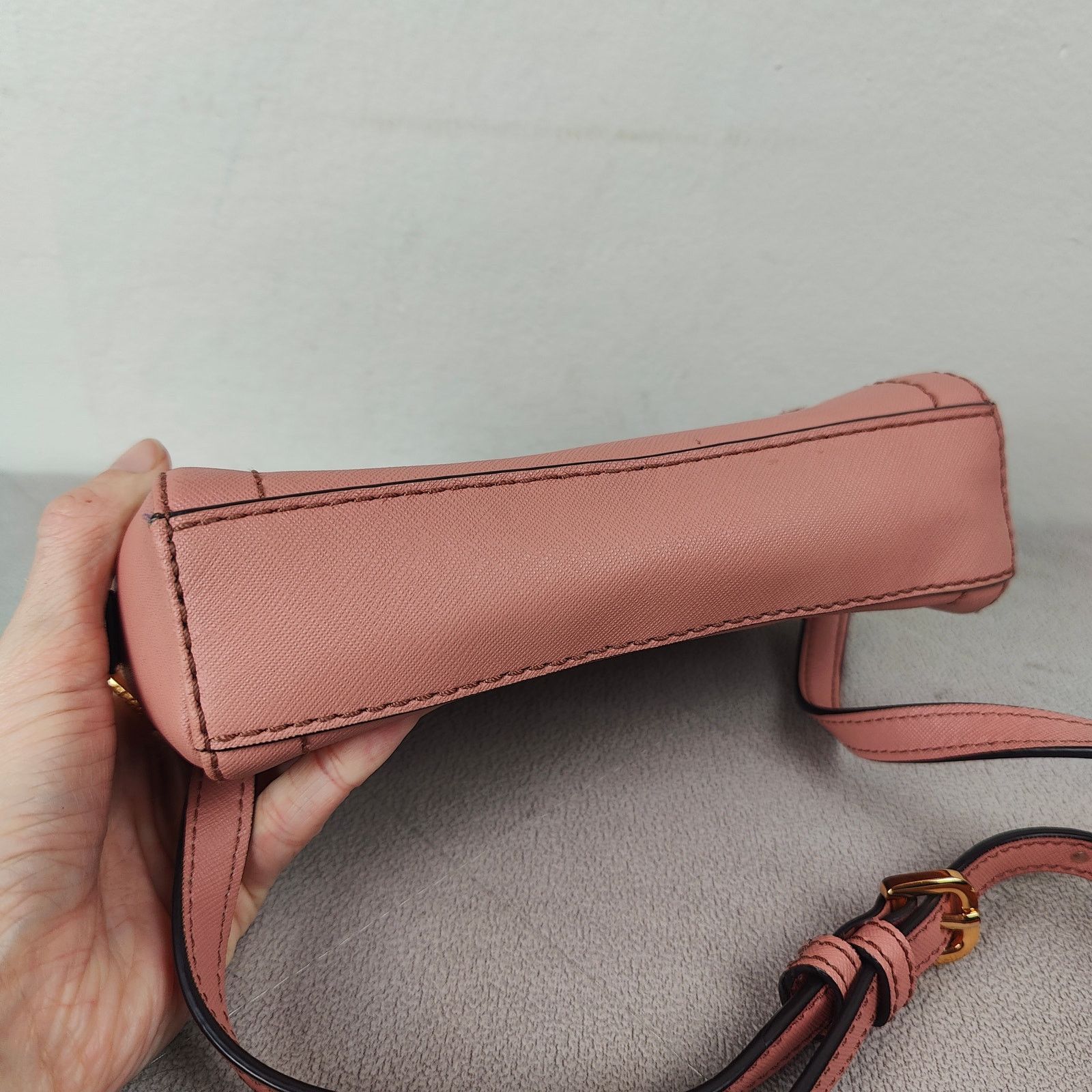 Marc Jacobs Marc Jacobs Playback Crossbody Bag Saffiano Leather Blush Size ONE SIZE - 3 Thumbnail