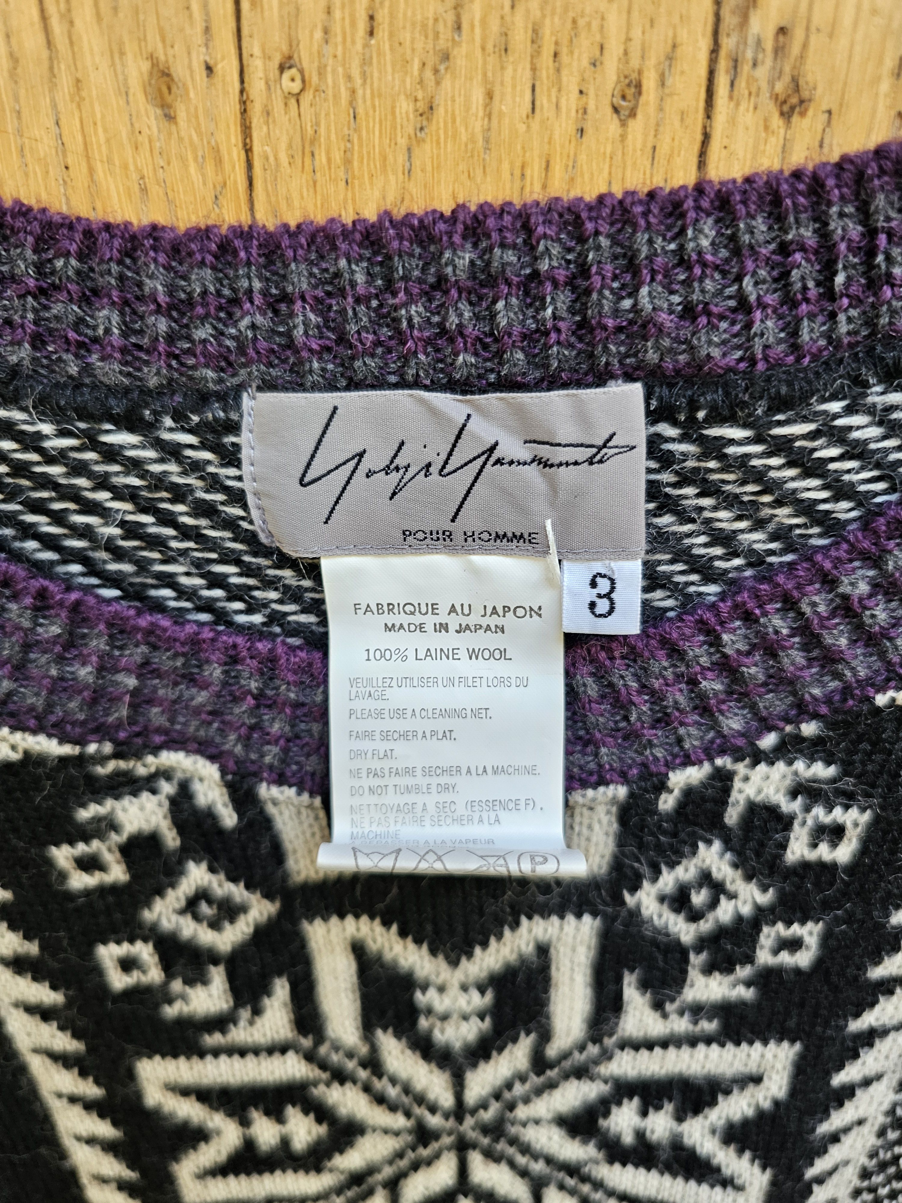 Yohji Yamamoto Shotaro Ishinomori "The Skull Man" Anime Knit Size US L / EU 52-54 / 3 - 12 Thumbnail