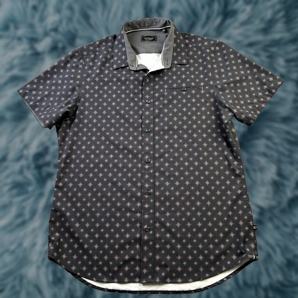 Vintage 7 Diamonds Shirt Mens M Black 4 Way Stretch Button Up Geometric Flip Short Sleeve Mini Review Based on Original Title Size US M / EU 48-50 / 2 - 1 Thumbnail