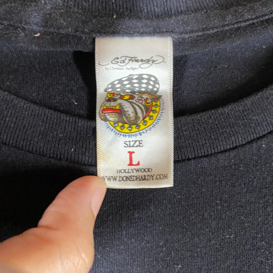 Ed Hardy Vintage Ed Hardy by Christian Audigier Long Sleeve Tshirt Size US L / EU 52-54 / 3 - 8 Thumbnail