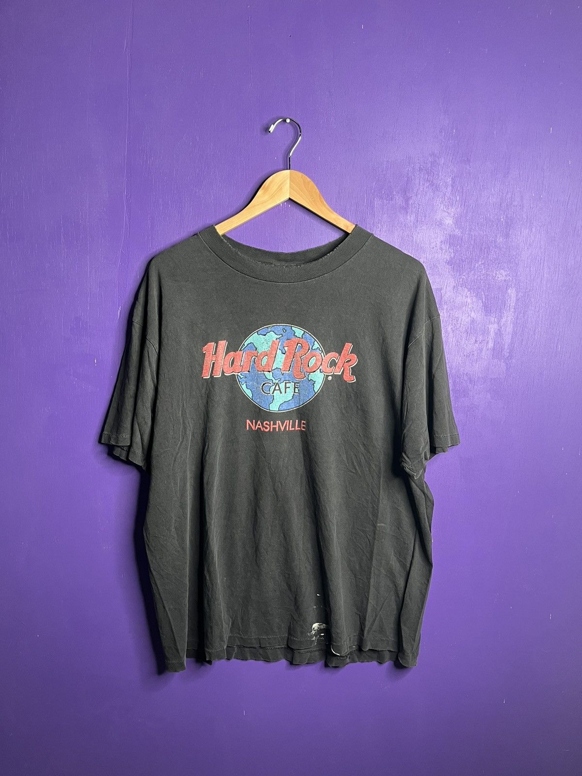 Hard Rock Cafe × Vintage Vintage 90s Hard Rock Cafe Nashville t-shirt Size US XL / EU 56 / 4 - 1 Thumbnail