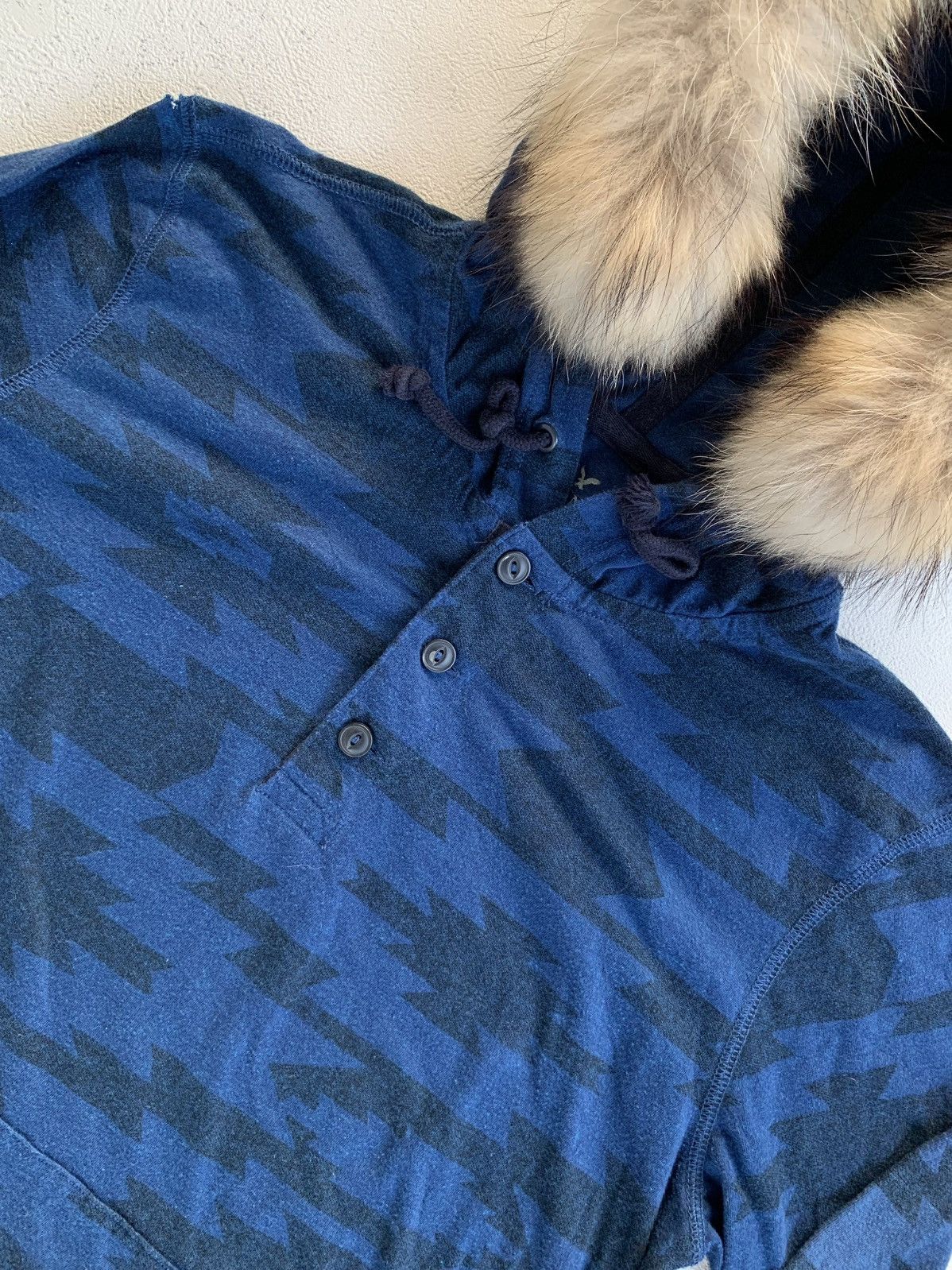Japanese Brand American Eagle Fur Hoodie Ifsixwasnine lgb style Size US S / EU 44-46 / 1 - 4 Thumbnail