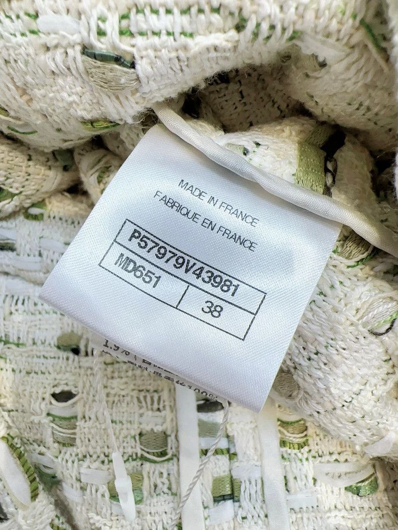 Chanel Chanel 18c Greek series green beige and white braided coat Size XS / US 0-2 / IT 36-38 - 8 Thumbnail