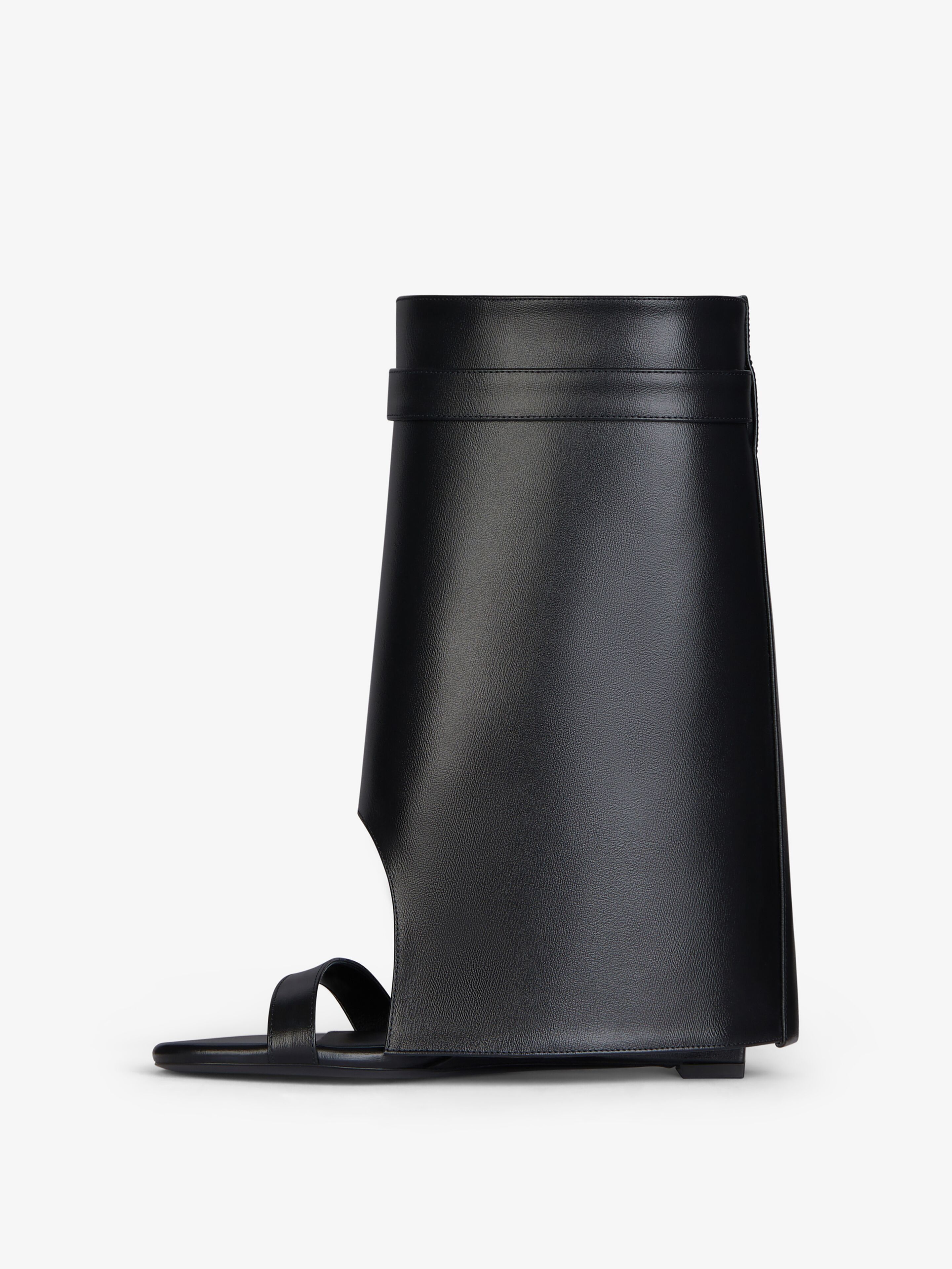 Givenchy o1srvl11e0525 Shark Lock Ankle Sandals in Black Size US 5 / IT 35 - 4 Thumbnail
