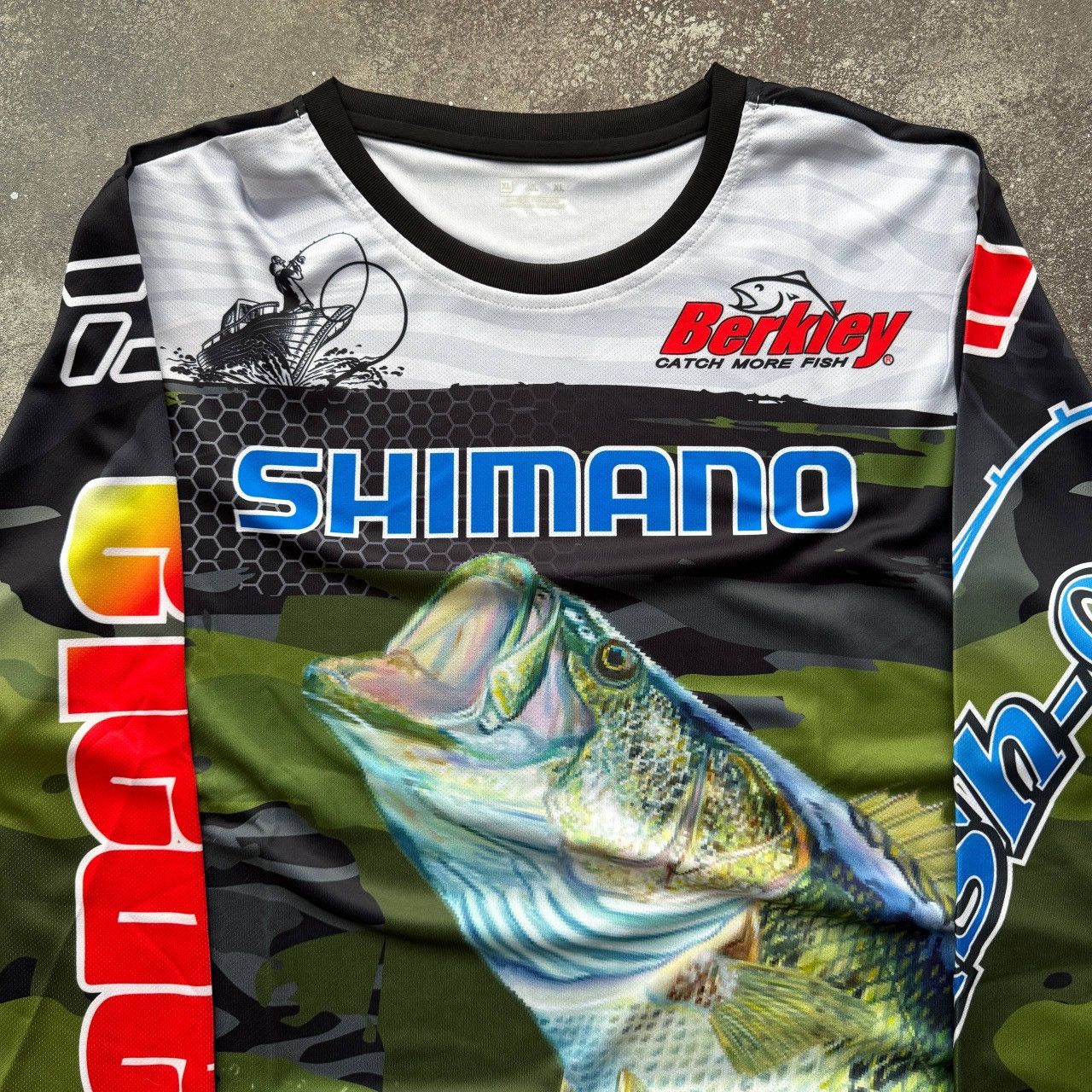 20471120 Shimano Y2K Fishing Racing Biker Jersey Size US M / EU 48-50 / 2 - 3 Thumbnail