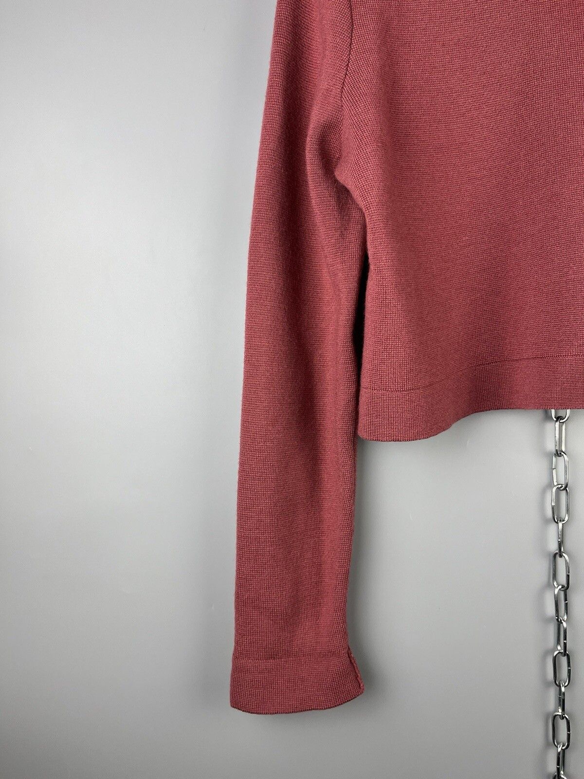 Sezane Sezane Womens Merino Wool Cropped Blazer Jacket Size XS / US 0-2 / IT 36-38 - 14 Thumbnail