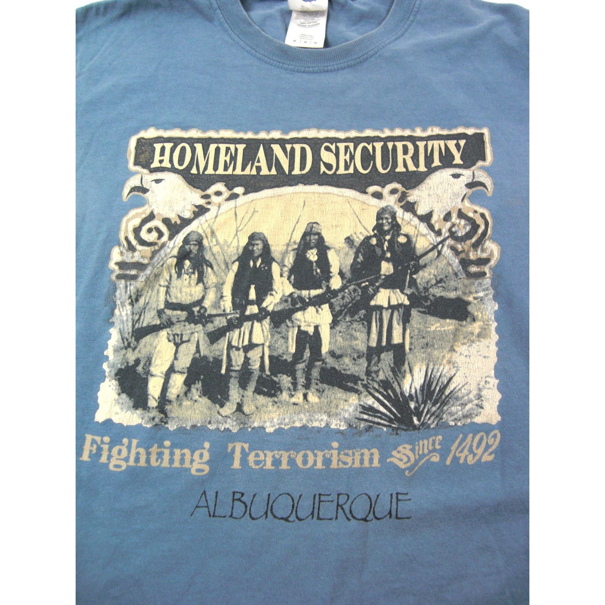 Other Homeland Security Fighting Terrorism Since 1492 Mens M Blue Size US M / EU 48-50 / 2 - 4 Thumbnail