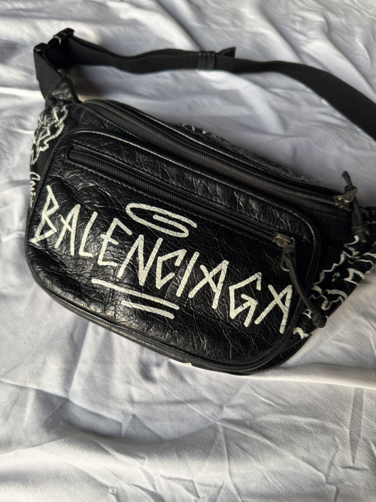 Ss Techno Balenciaga Fanny Pack Graffiti Jual Givenchy Tas