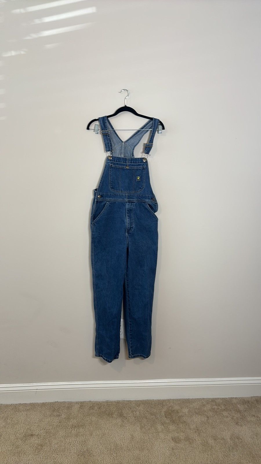 Vintage Vintage Real Work Wear Denim Overalls Size 32" / US 10 / IT 46 - 2 Thumbnail