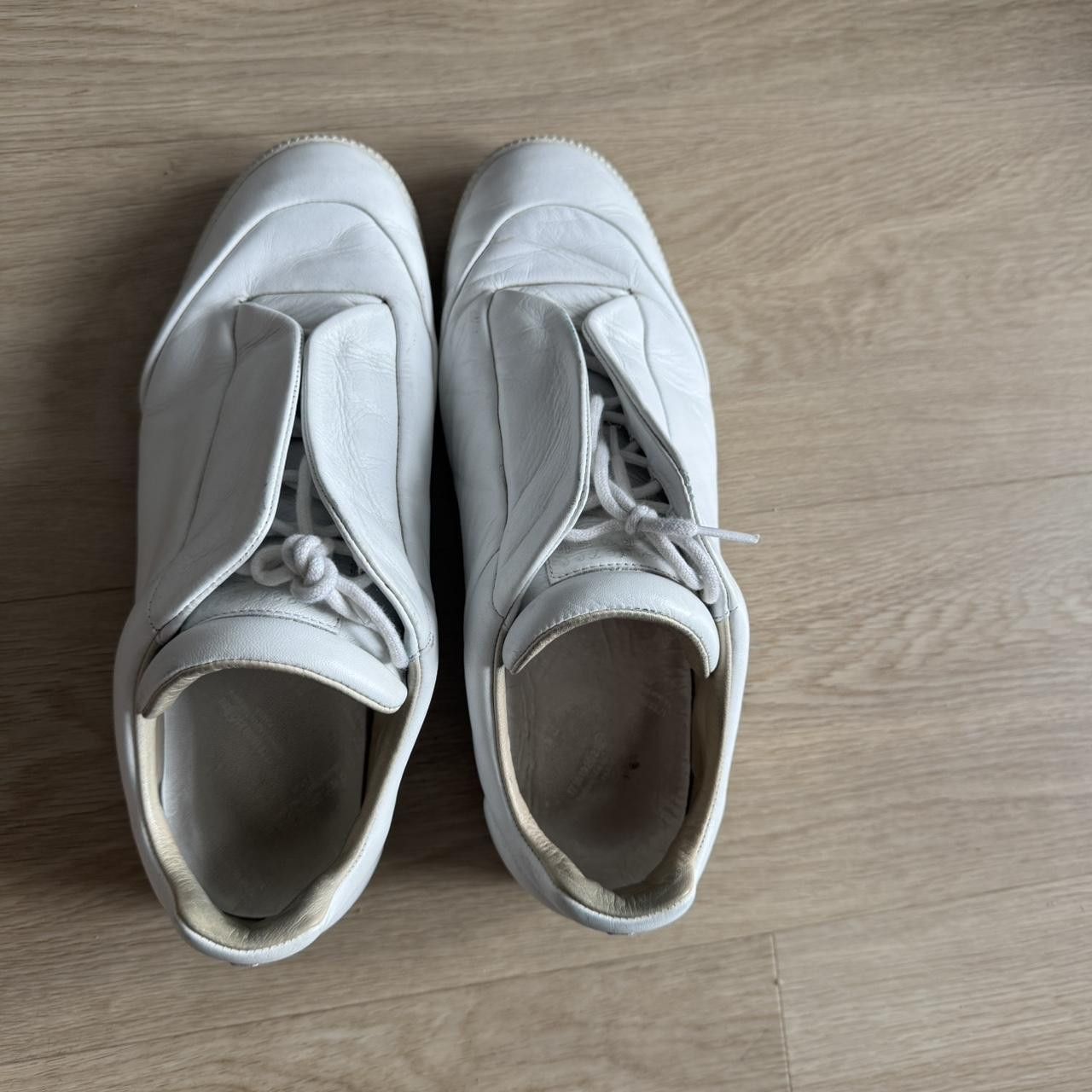 Maison Margiela Future Low White 11 44 Leather Shoes, Men's