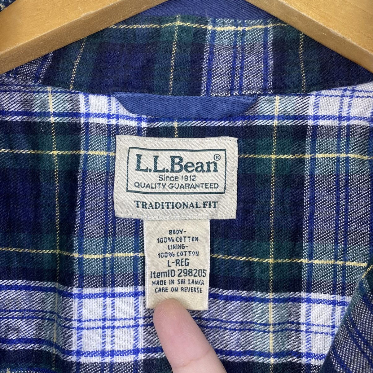 L.L. Bean Vintage L.L. BEAN Flannel Shirt Checkered Inside Mens Size US L / EU 52-54 / 3 - 4 Thumbnail