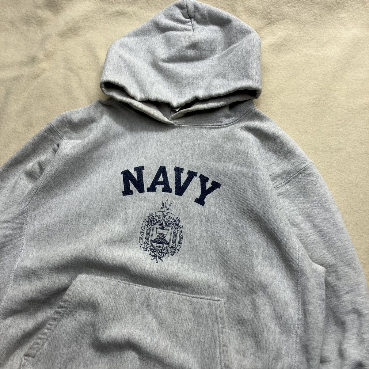 Champion Vintage us navy reverse weave hoodie sweatshirt Size US M / EU 48-50 / 2 - 1 Thumbnail