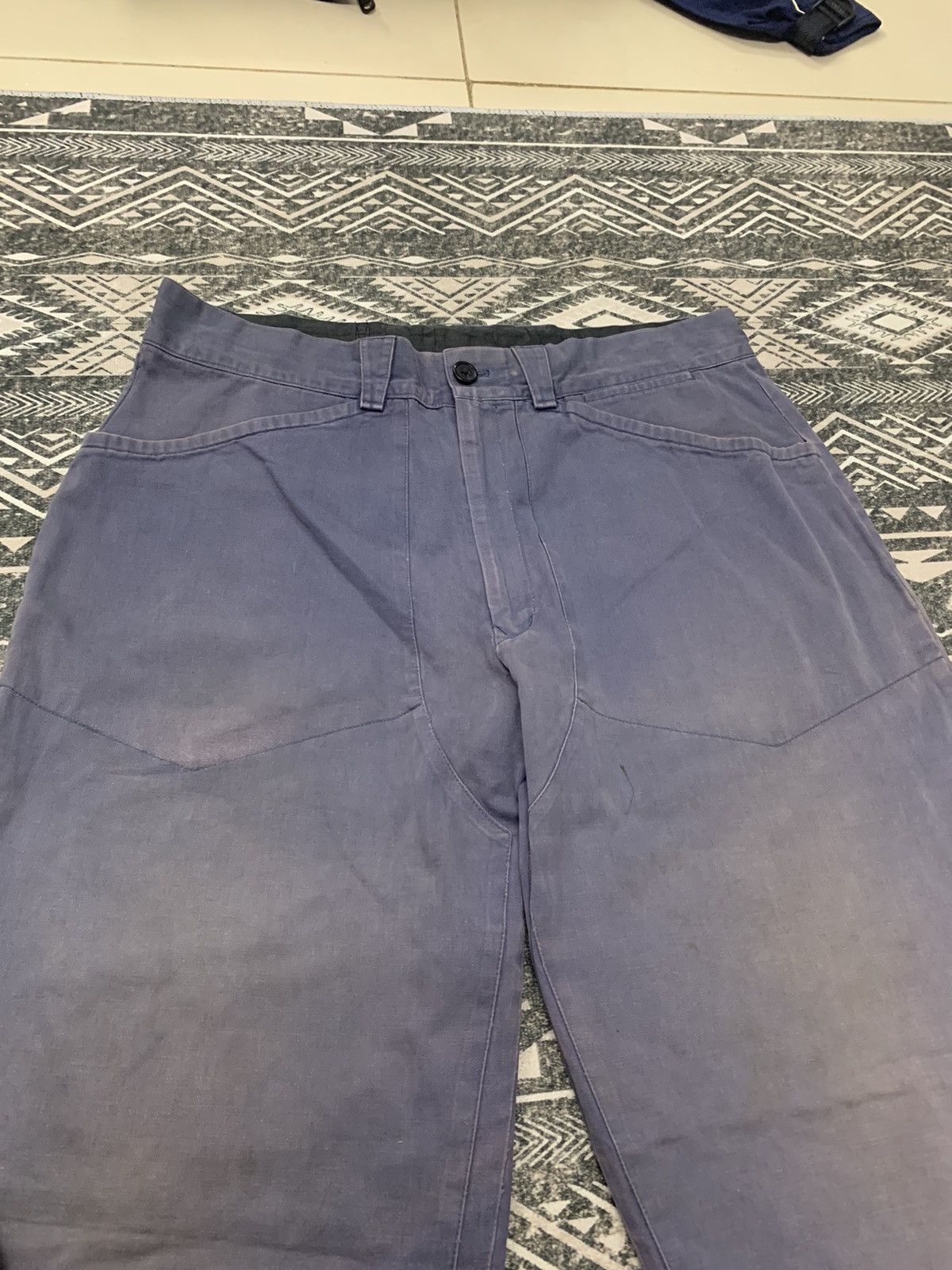 Yohji Yamamoto 🔥DOUBLE KNEE🔥YS FOR MEN RARE FADED PANT Size US 35 - 10 Thumbnail