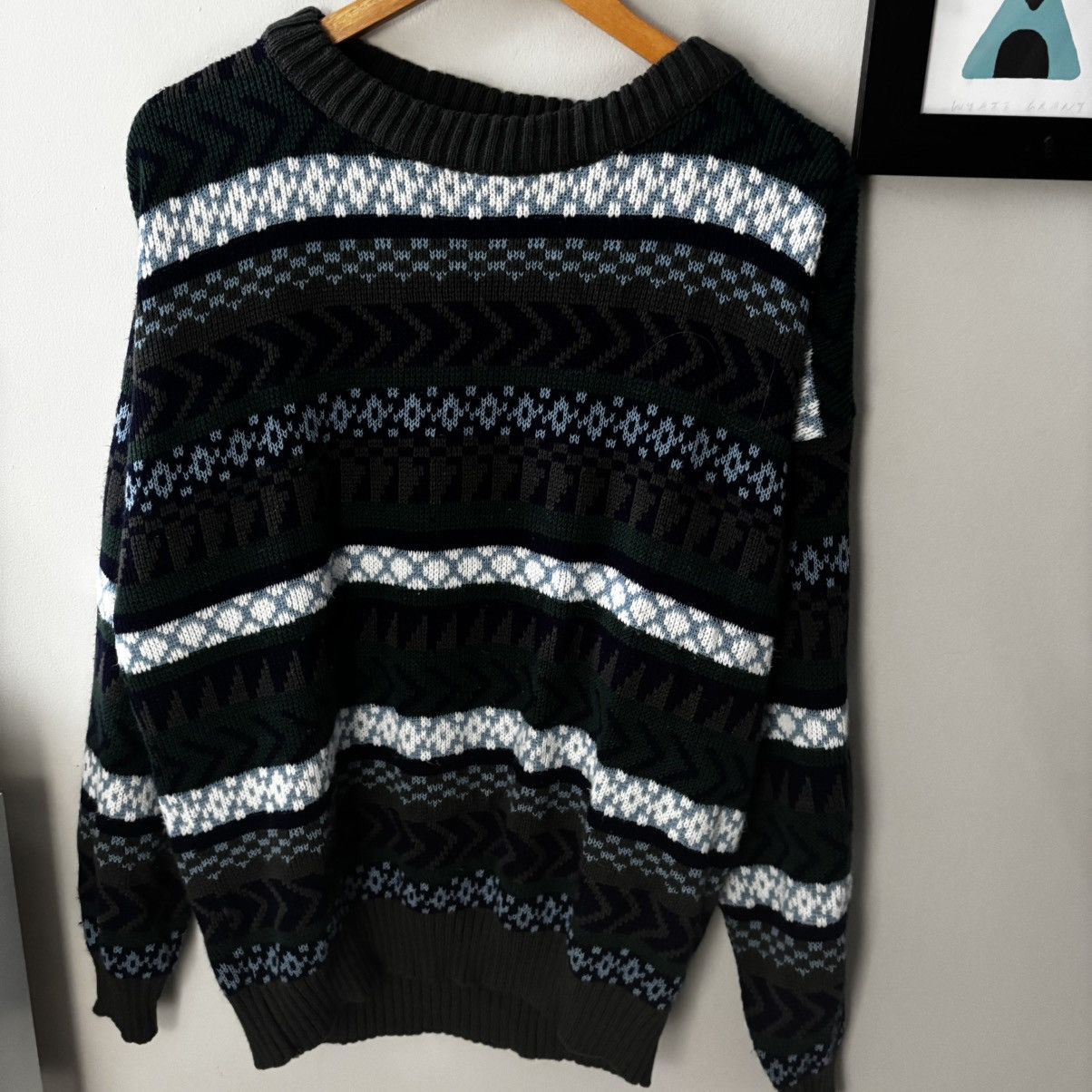 JCPenney JCPenney Towncraft Fisherman Grandpa Striped Sweater Size US L / EU 52-54 / 3 - 1 Thumbnail