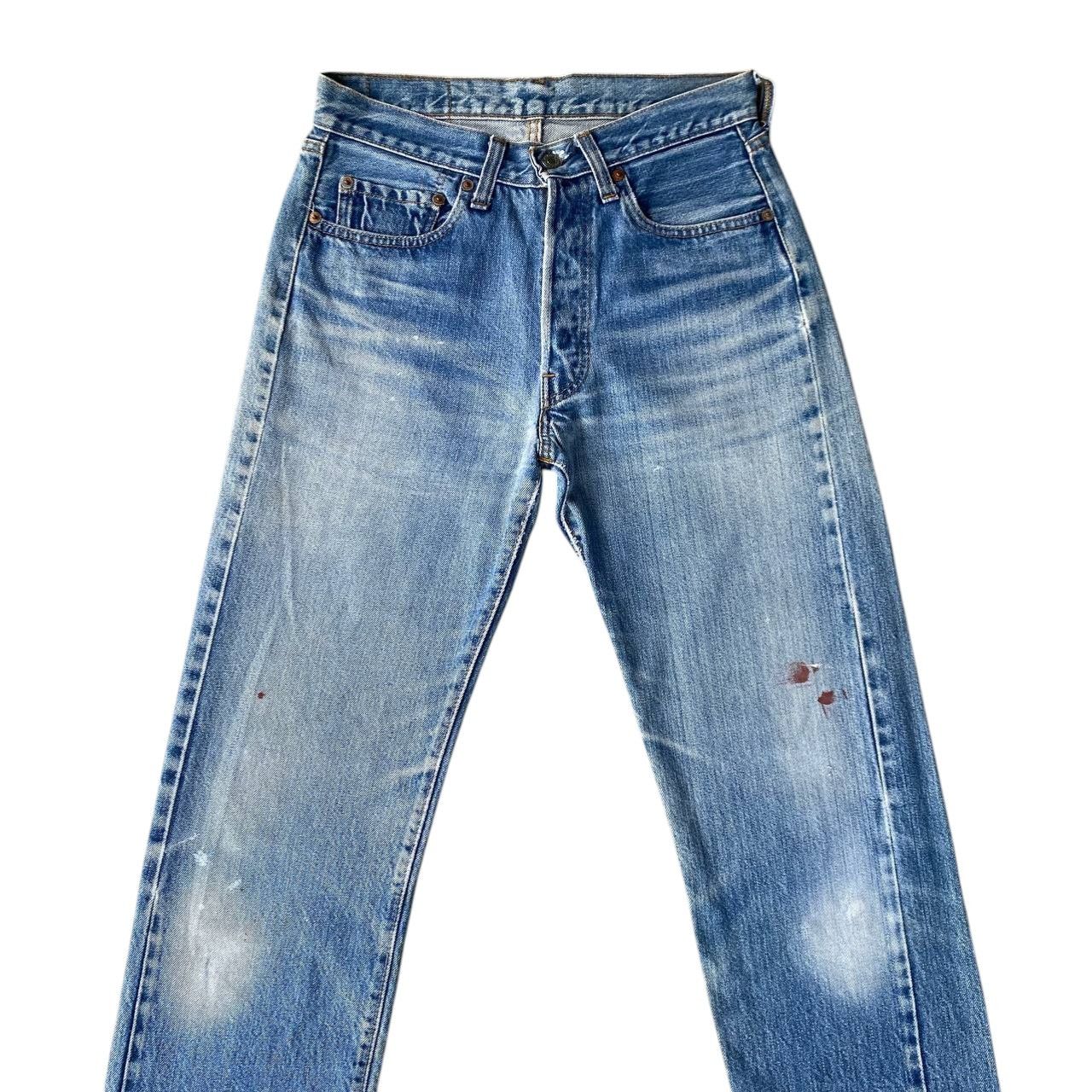 Levi's Vintage Clothing Rare 1970s Levi’s 501 Redline Selvedge FRAYED Hem Button 6 Size US 28 / EU 44 - 8 Thumbnail