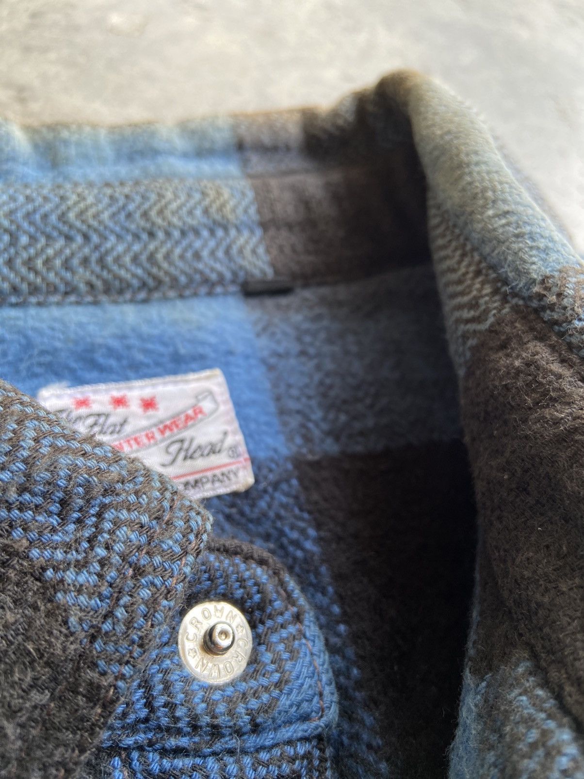 The Flat Head AMERICANA STYLE INDIGO FLANNEL Size US M / EU 48-50 / 2 - 6 Thumbnail