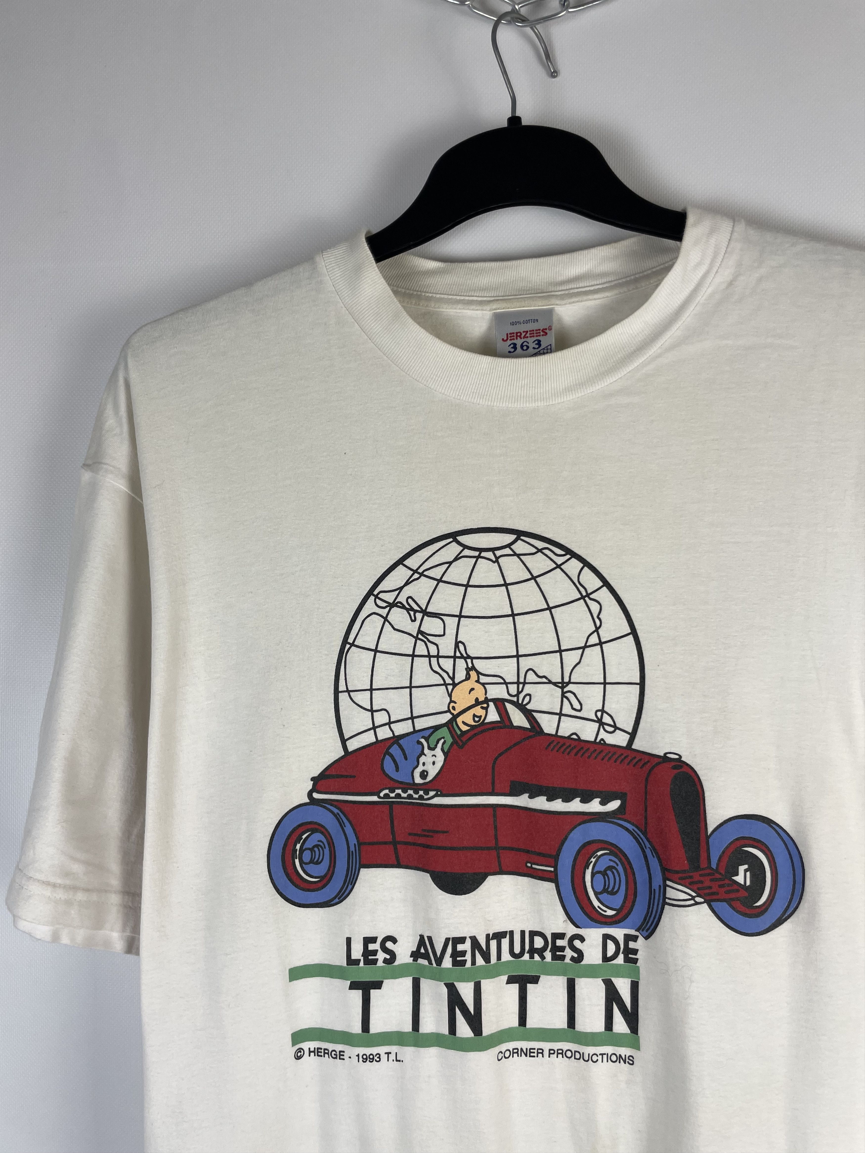 Other Les Aventures De TINTIN T-shirt 1993 Size US XL / EU 56 / 4 - 3 Thumbnail