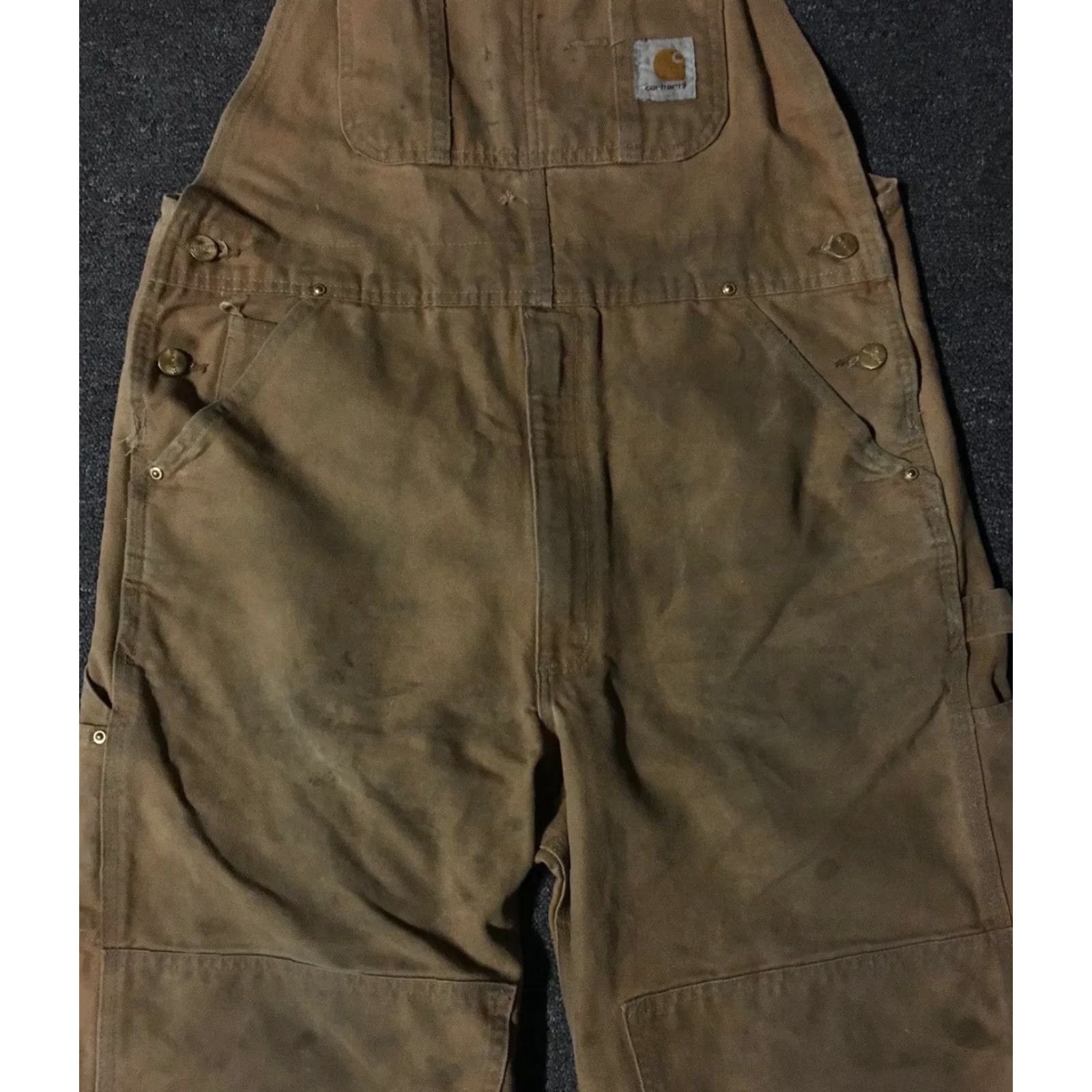 Carhartt Vtg Carhartt Overalls 36 30 Distressed Faded 80s 90s Grunge Punk Workwear USA Men Size 36 Tan Size US 36 / EU 52 - 4 Thumbnail