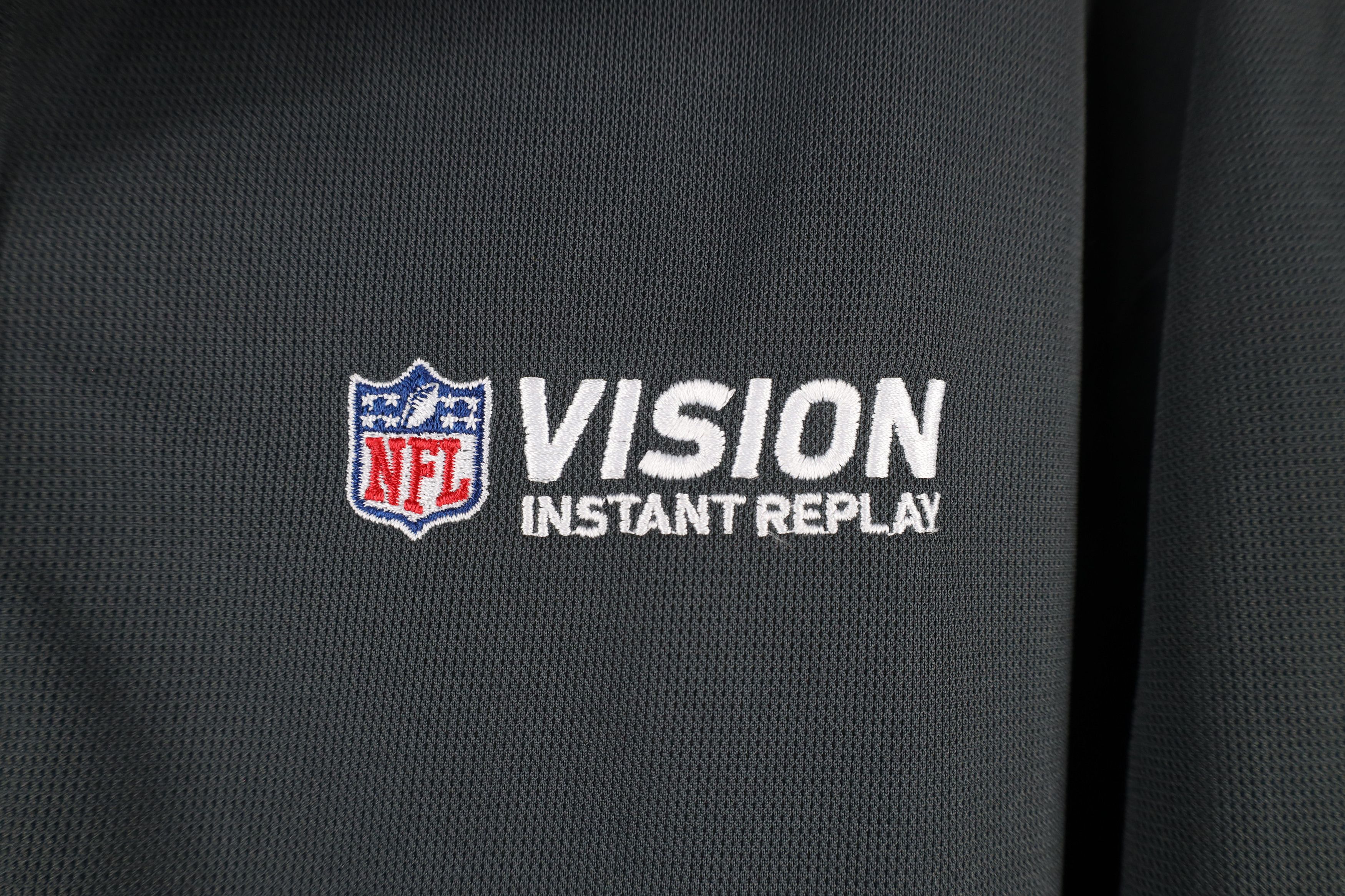 Nike × Vintage Nike NFL Out Vision Instant Replay Collared Polo Shirt Gray Size US M / EU 48-50 / 2 - 4 Thumbnail
