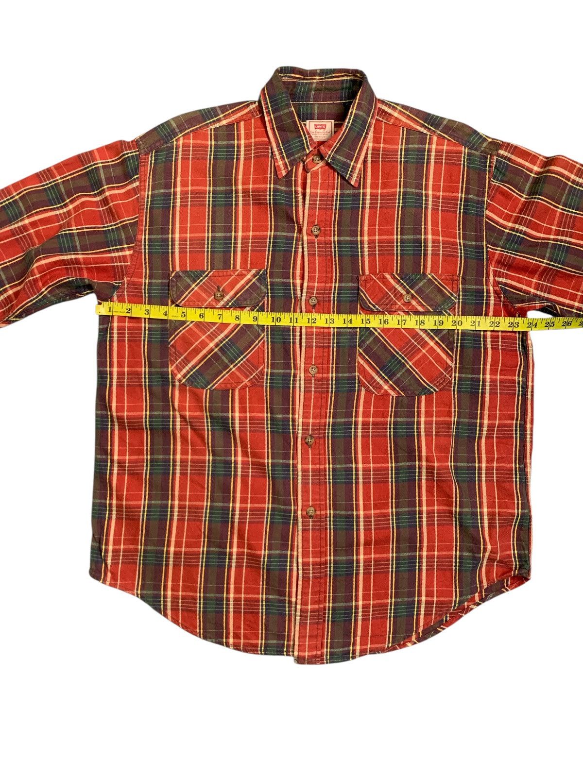 Levi's Rare Design Levi’s Red Plaid Button Up Shirts Size US M / EU 48-50 / 2 - 8 Thumbnail