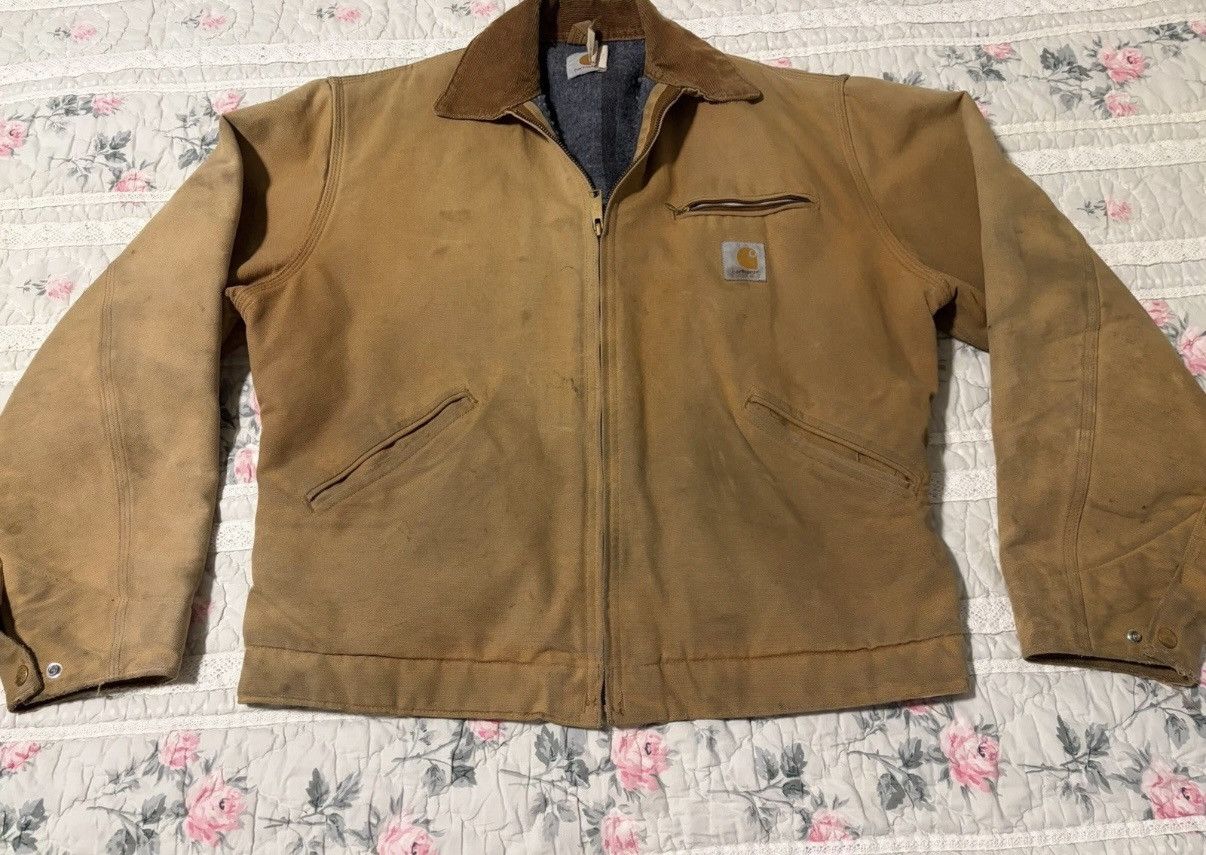 Carhartt Vintage Carhartt 6 BLJ tan detroit canvas blanket lining Size US S / EU 44-46 / 1 - 1 Thumbnail