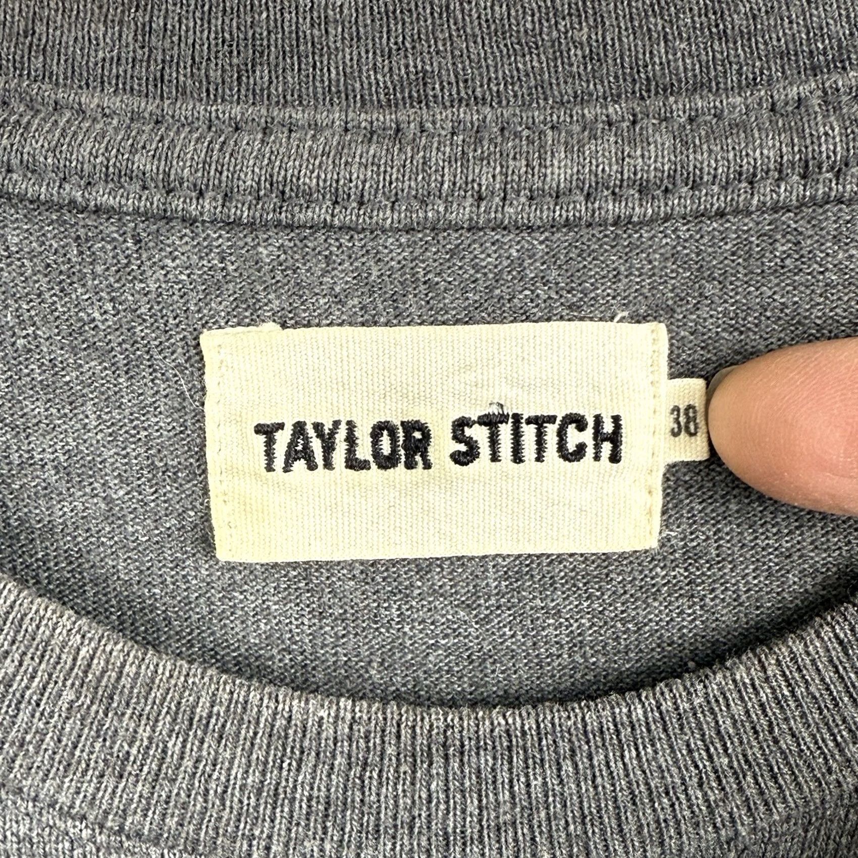 Taylor Stitch Taylor Stitch Mens T-Shirt Pocket Gray 38 Small Heavy Bag Tee Shirt Crew Neck Short Sleeve Cotton Knit Regular Cotton Blend Men 70s? Size US M / EU 48-50 / 2 - 4 Thumbnail