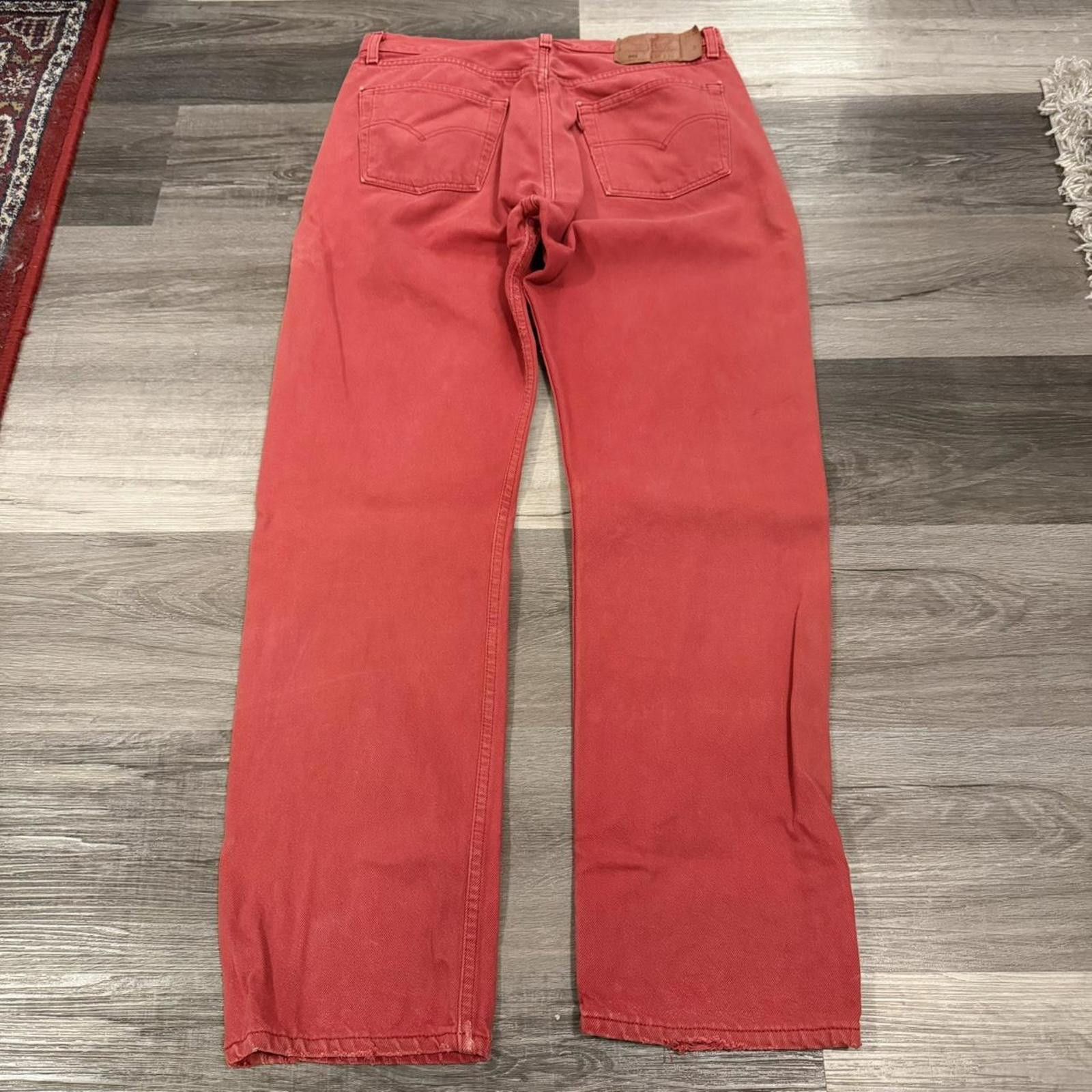 Levi's vintage Levi’s 501 jeans made in USA RED 90s 34x32 Size US 34 / EU 50 - 5 Thumbnail