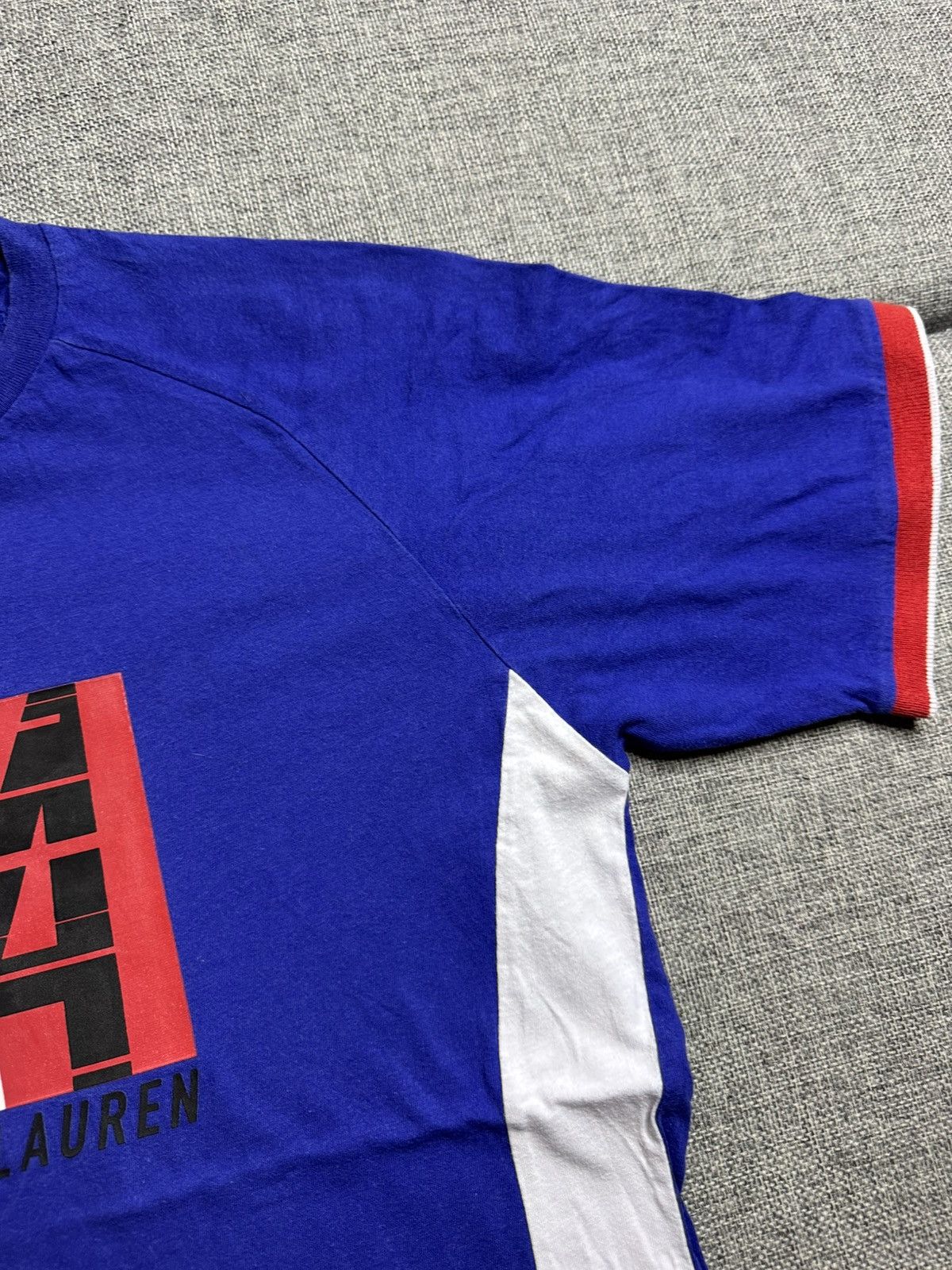 Polo Ralph Lauren Vintage Polo Ralph Lauren Big Logo Italy navy T-Shirt Size US XL / EU 56 / 4 - 6 Thumbnail