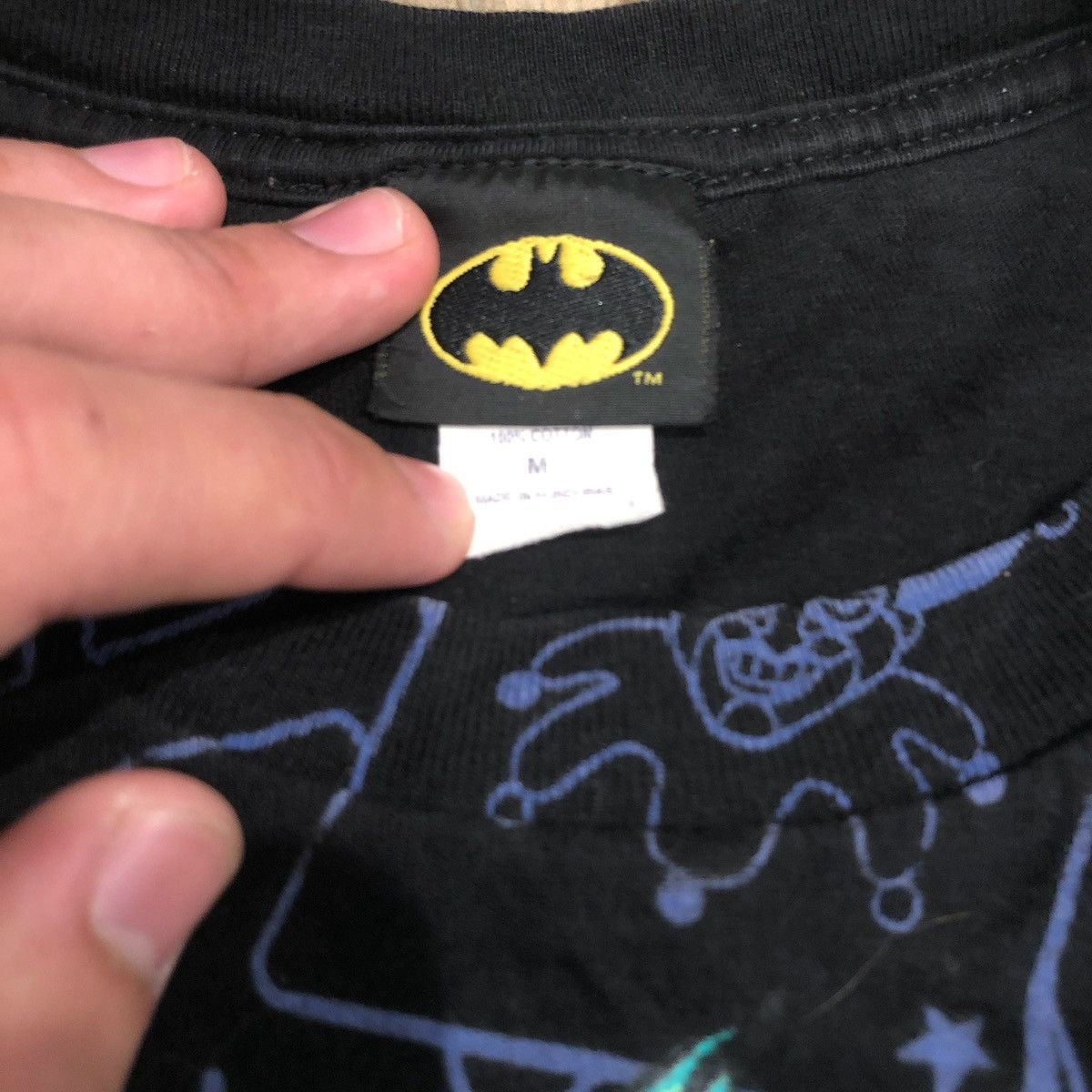 DC Comics Vintage 1999 Batman Joker All Over Print T-Shirt Size US M / EU 48-50 / 2 - 3 Thumbnail