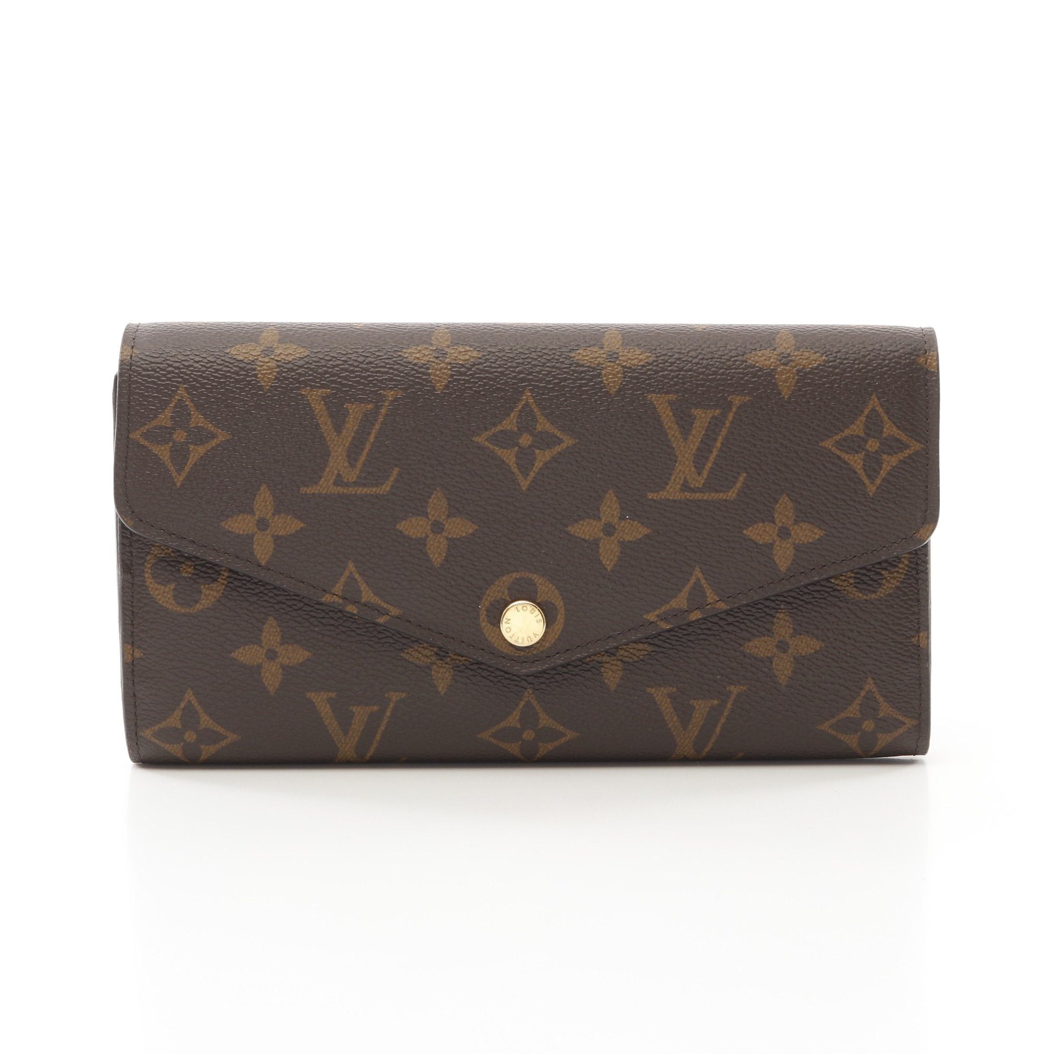 Louis Vuitton Louis Vuitton Portefeuil Sara Monogram Bi-Fold Long Wallet Brown Size ONE SIZE - 1 Thumbnail