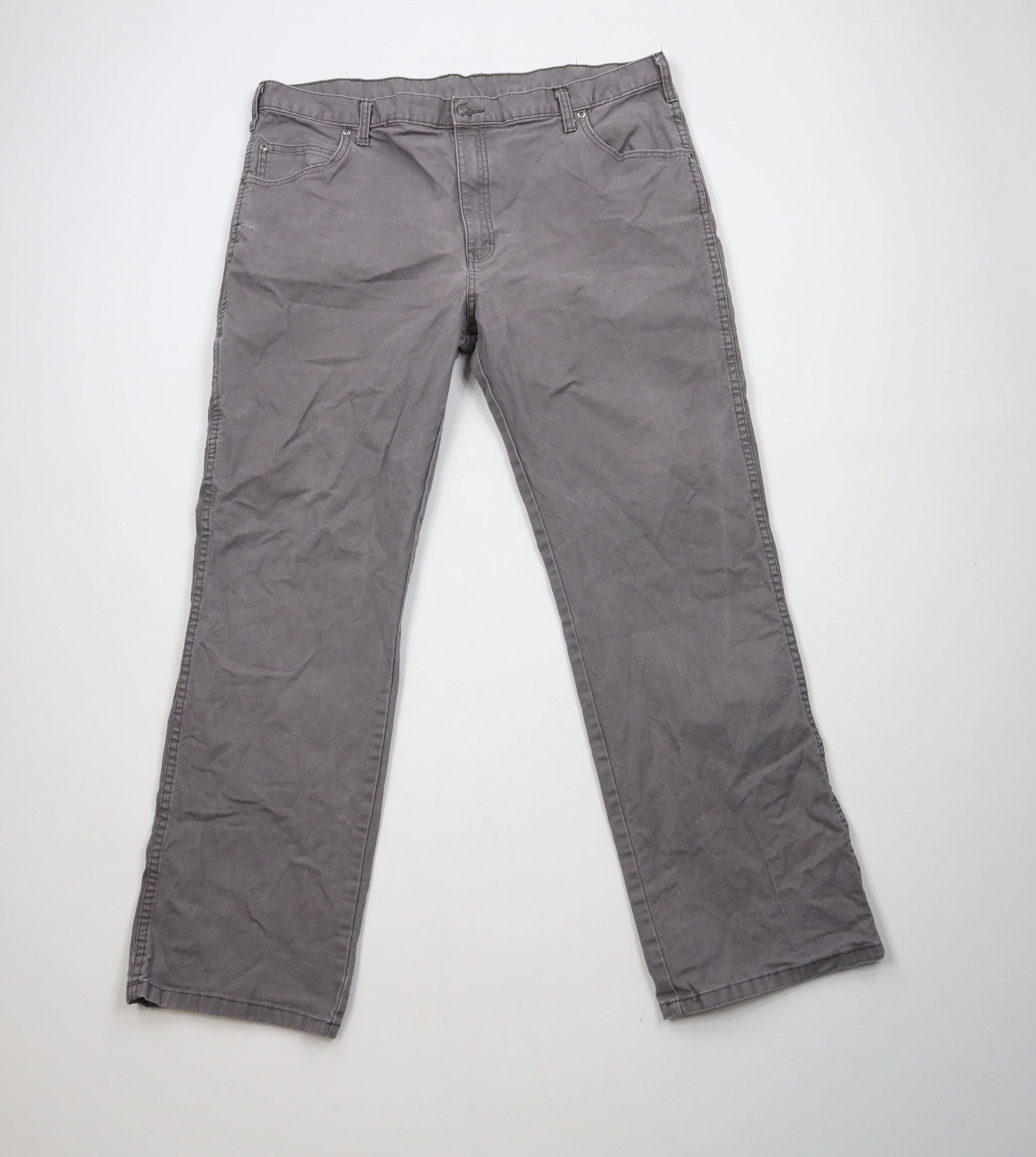 Dickies × Vintage Vintage Dickies Fit Wide Leg Dungaree Canvas Pants Gray Size US 40 / EU 56 - 1 Thumbnail