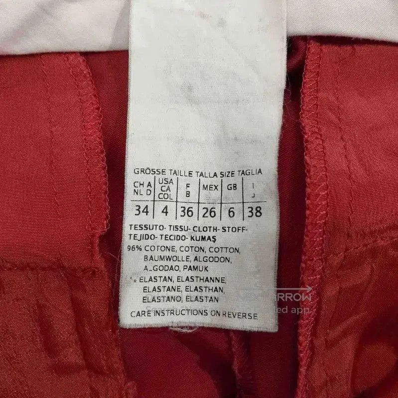 Max Mara MaxMara Spring Autumn Red Cotton Casual Pants . Size 23" - 4 Thumbnail