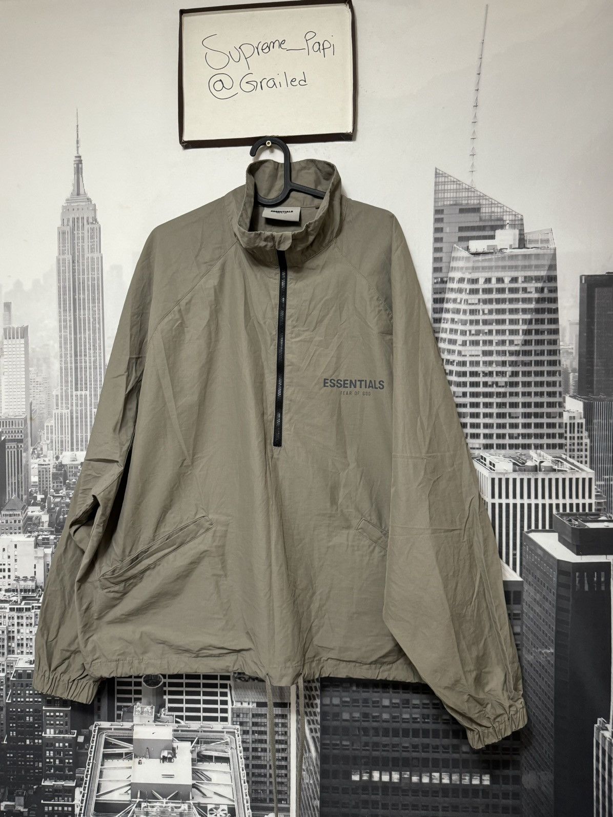 Fear of God Fear of God Essentials Track Jacket SZ Medium Moss 🔥 Size US M / EU 48-50 / 2 - 1 Thumbnail
