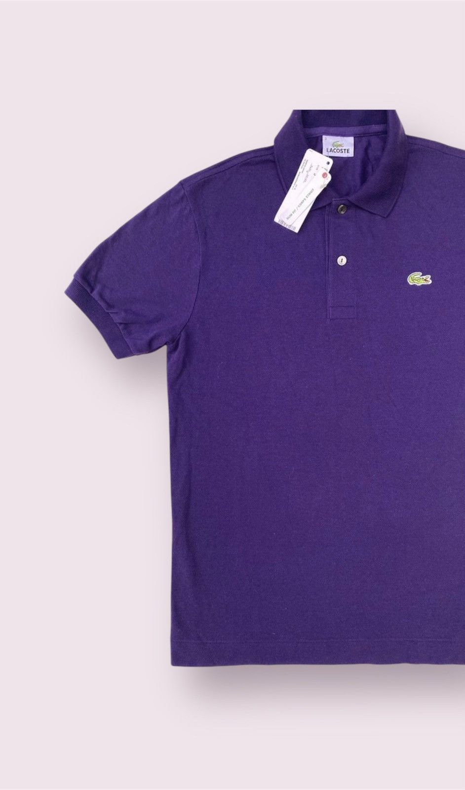Lacoste Vintage 90s Lacoste NOS Polo Tee Size US S / EU 44-46 / 1 - 4 Thumbnail