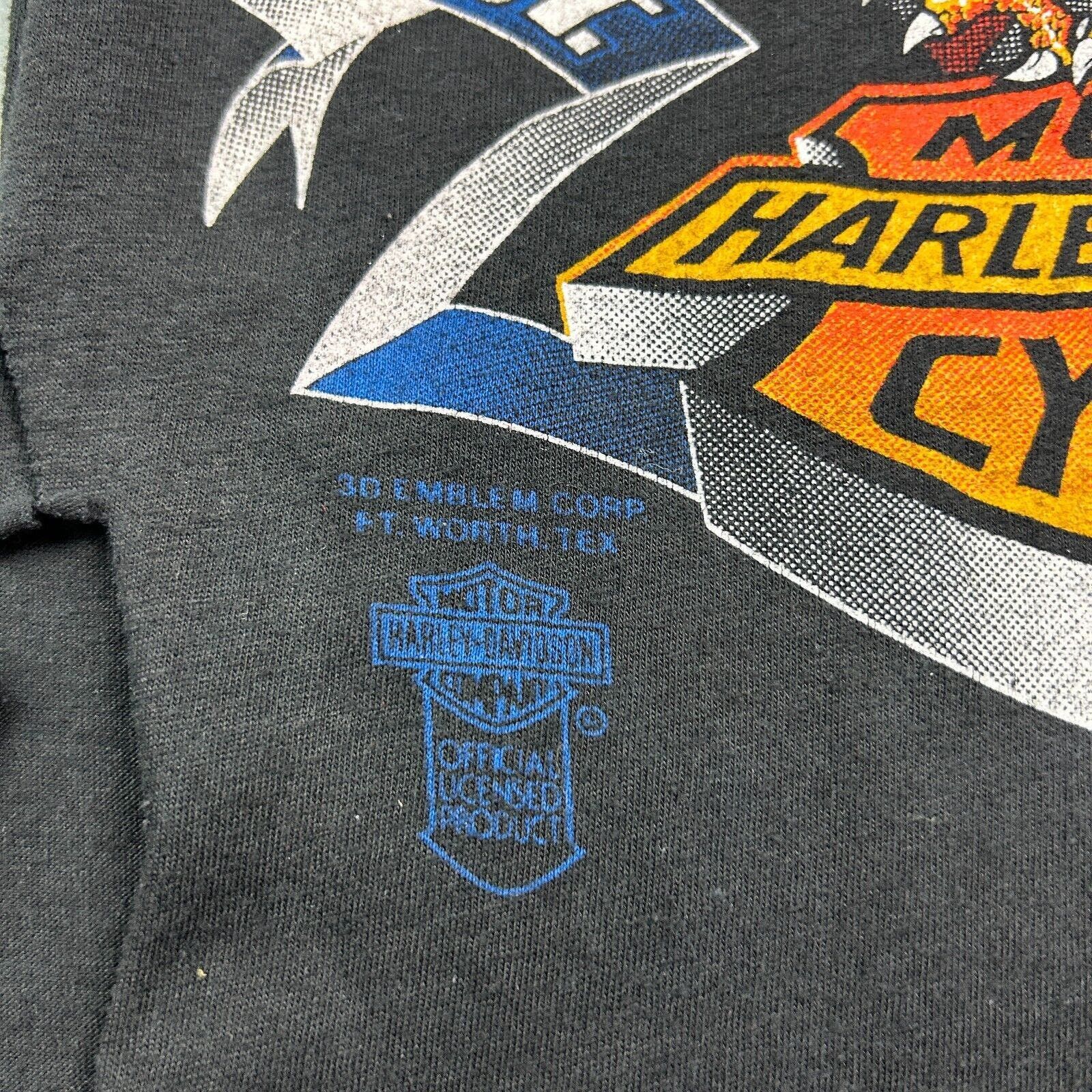 Harley Davidson VINTAGE 90s | Harley Davidson 3D Emblem Sleeveless T-Shirt S Size US S / EU 44-46 / 1 - 4 Thumbnail