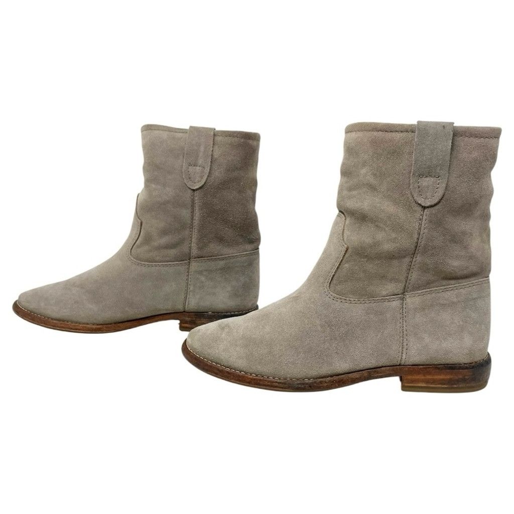 Isabel Marant Etoile Isabel Marant Crisi Slouchy Western Taupe Suede Boots EU 36 Size US 5 / IT 35 - 5 Thumbnail