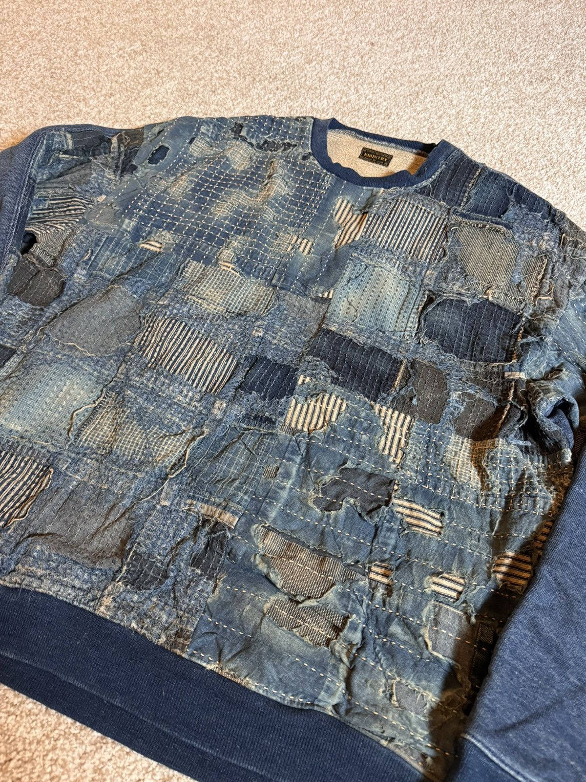 Kapital KAPITAL BORO IDG 2TONE BIG sweatshirt Size US L / EU 52-54 / 3 - 2 Thumbnail