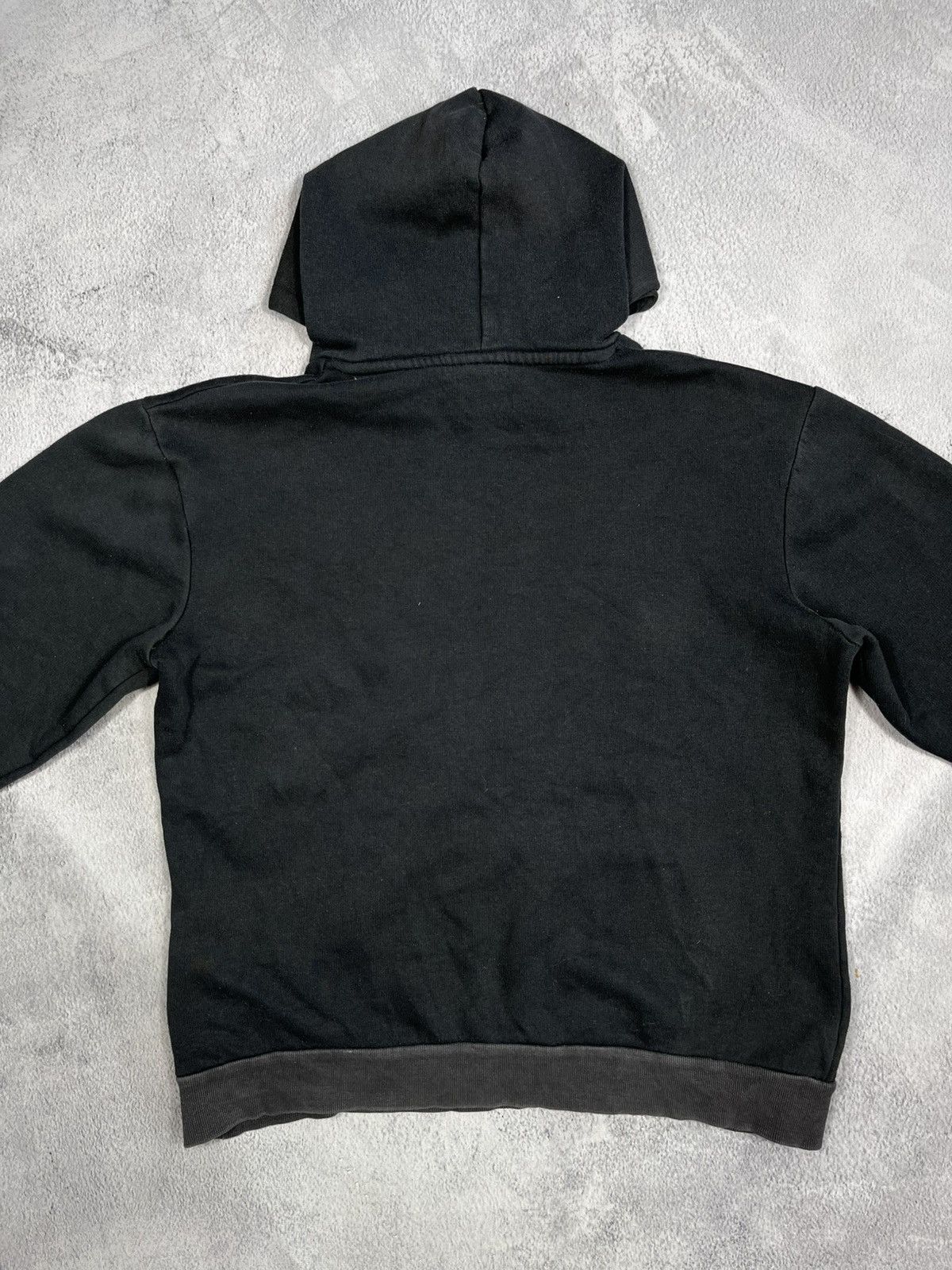Nike × Vintage Vintage Y2K Nike trashed swoosh hoodie streetwear size L Size L / US 10 / IT 46 - 8 Thumbnail