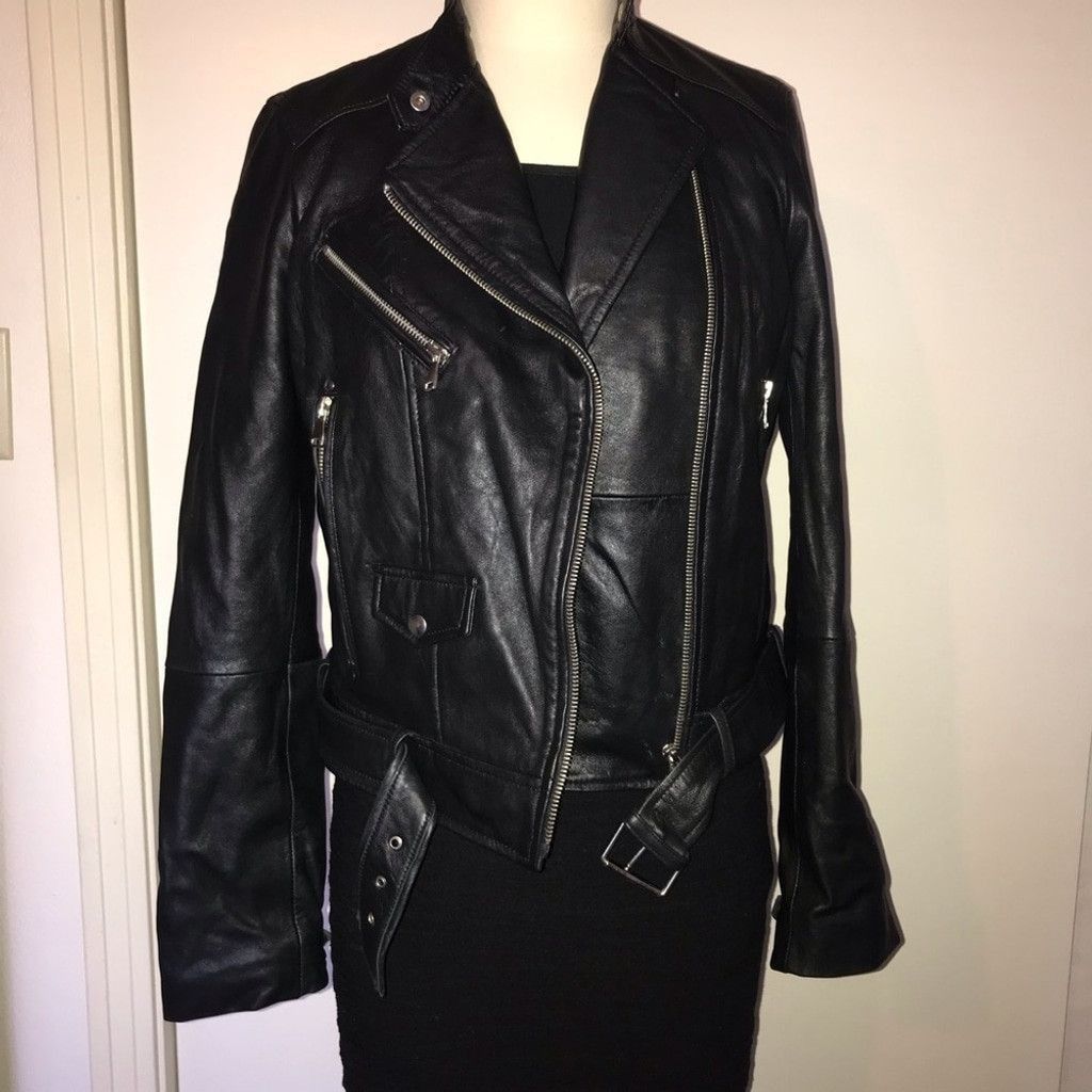 Zara Zara TRF outerwear leather jacket Size S / US 4 / IT 40 - 1 Thumbnail