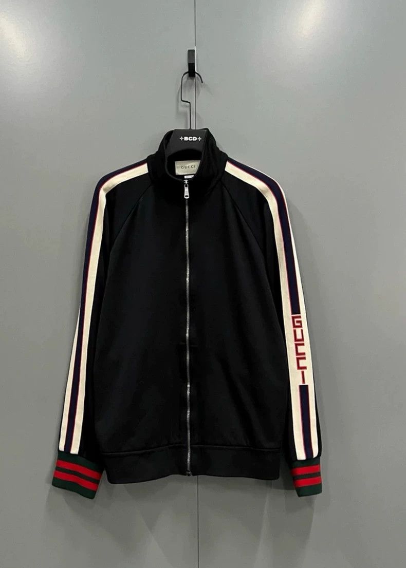 Gucci GucciSide-marked striped logo school uniform jacket 2503-Ne Size US XL / EU 56 / 4 - 1 Thumbnail
