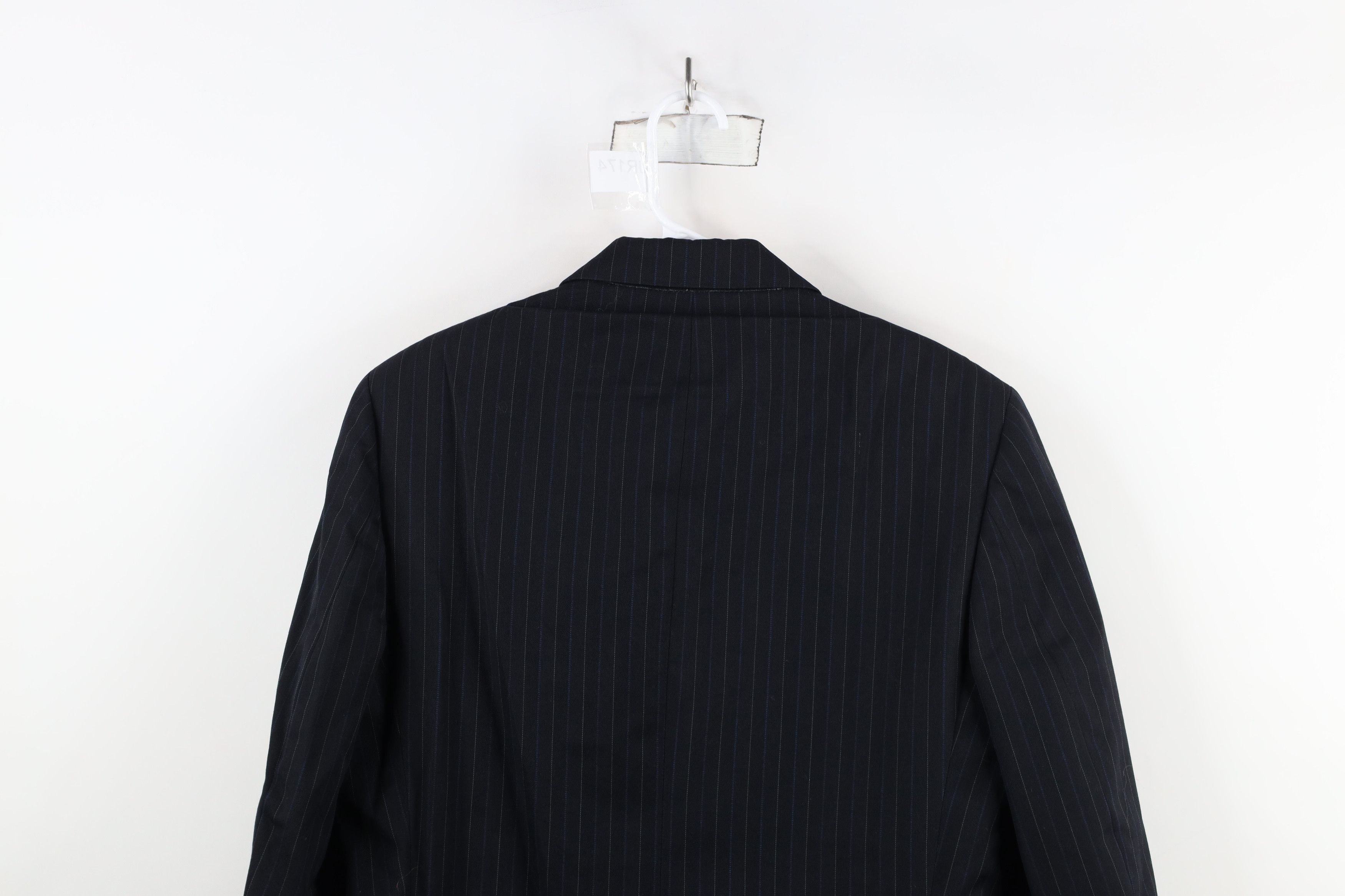 Vintage Vintage 70s Streetwear Pinstriped 2 Button Suit Coat Jacket Size US L / EU 52-54 / 3 - 13 Thumbnail