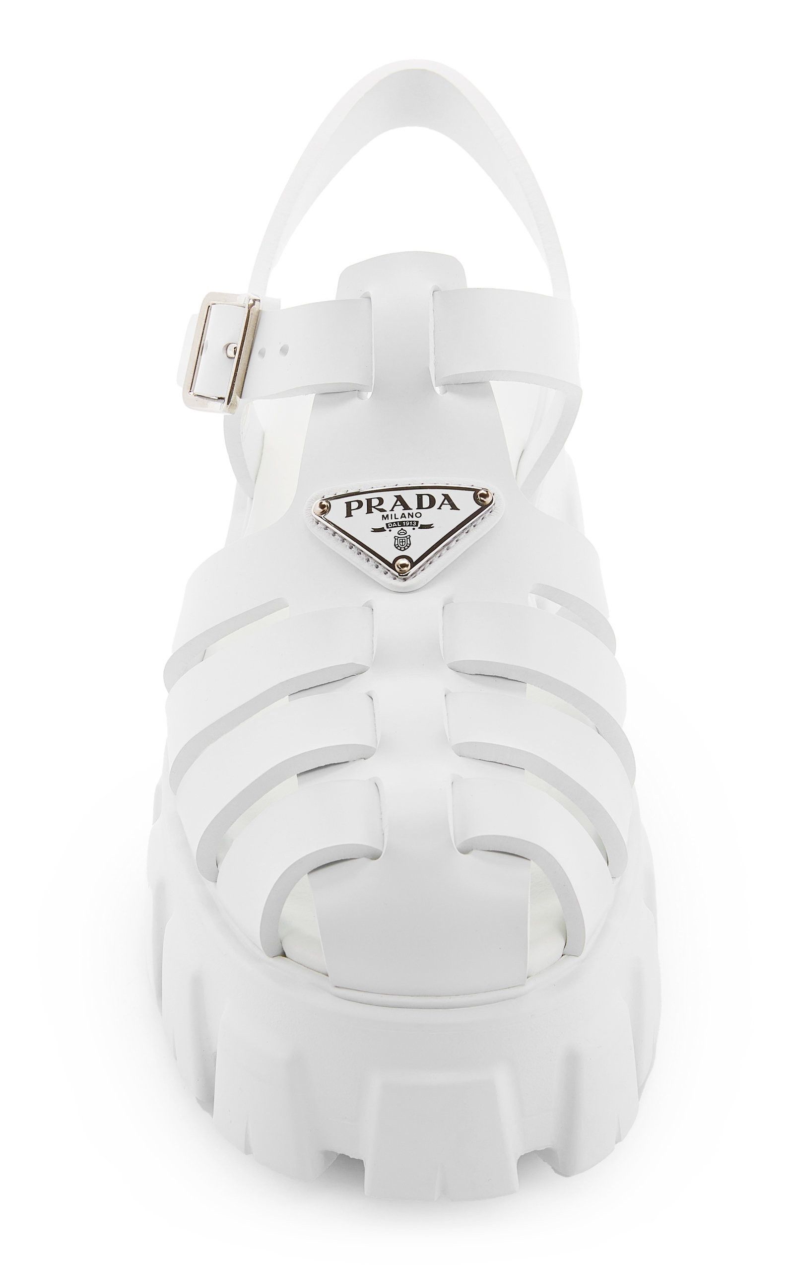 Prada o1la1rc1a0925 Fisherman Sandals in White Size US 7 / IT 37 - 5 Thumbnail
