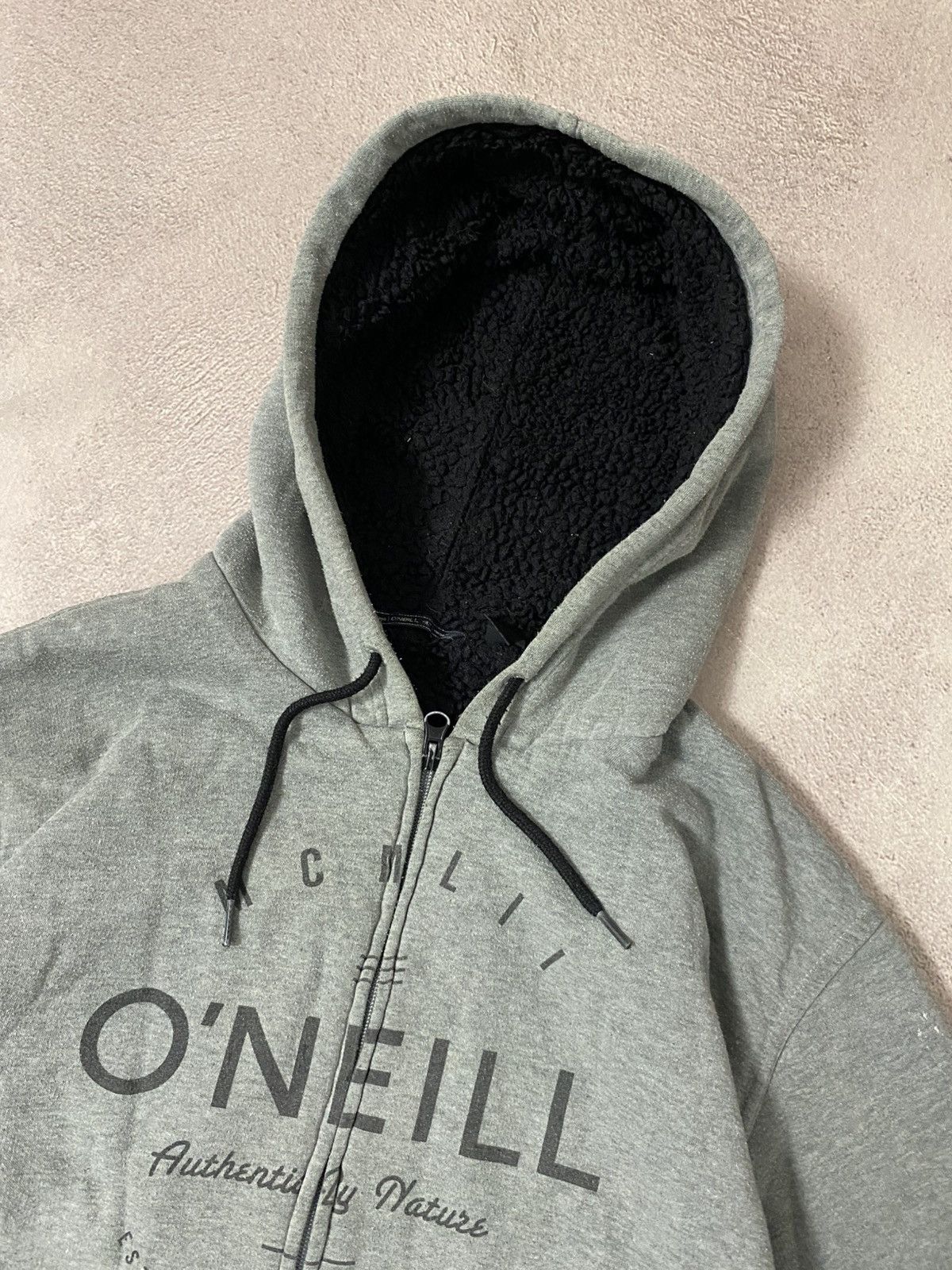 Japanese Brand × O'Neill Vintage Oneill fur distressed faded hoodie Size US L / EU 52-54 / 3 - 4 Thumbnail