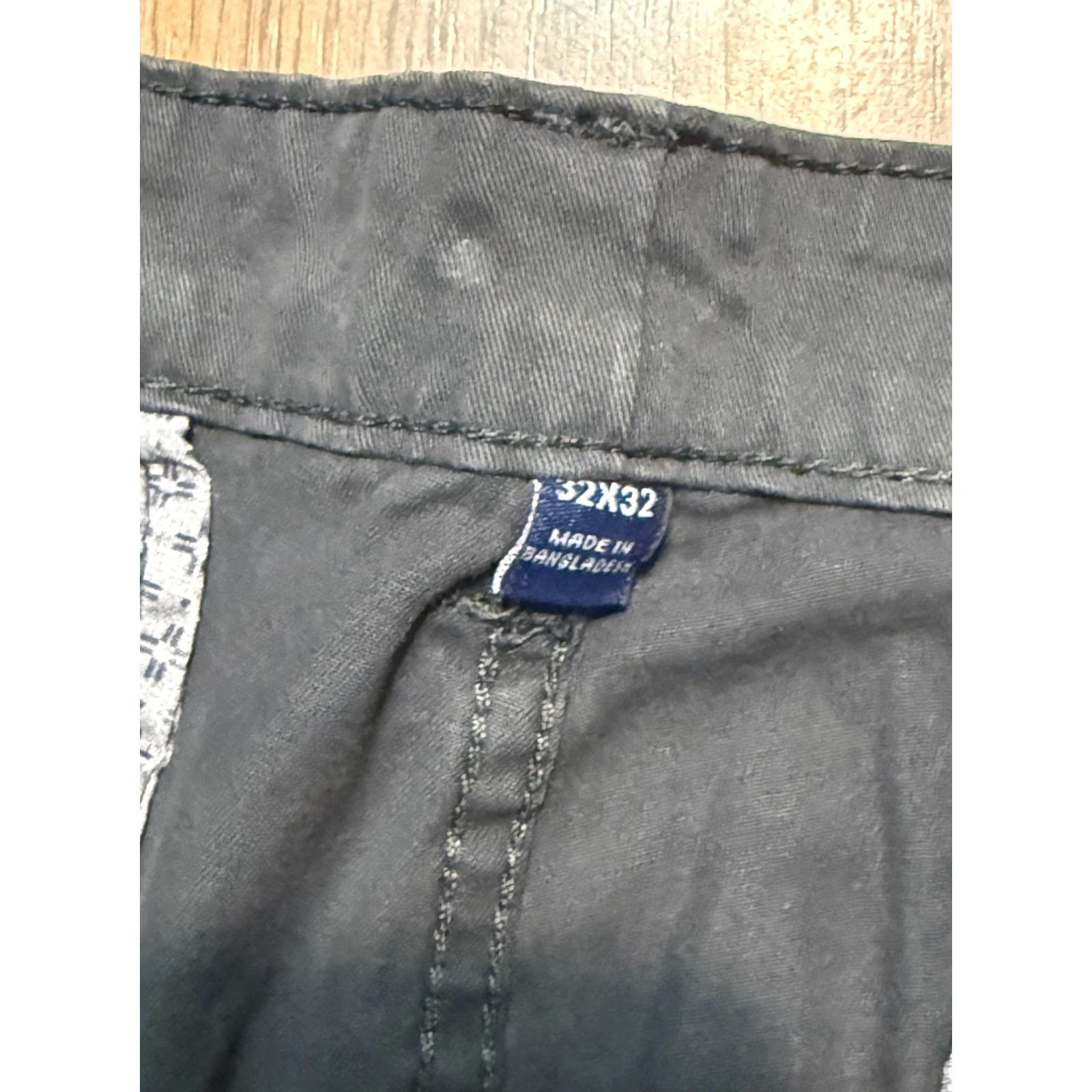 George George Jeans Men's 32x32 Gray Denim Slim Fit Mid Rise 5-Pocket Pockets Regular Inseam 32 - Straight Style Jeans Size US 32 / EU 48 - 4 Thumbnail
