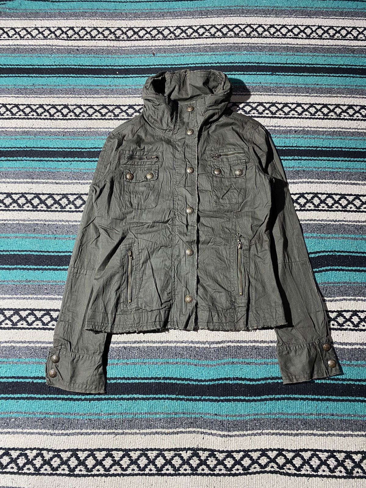 2000s - Cornflake Bono Green Army Jacket