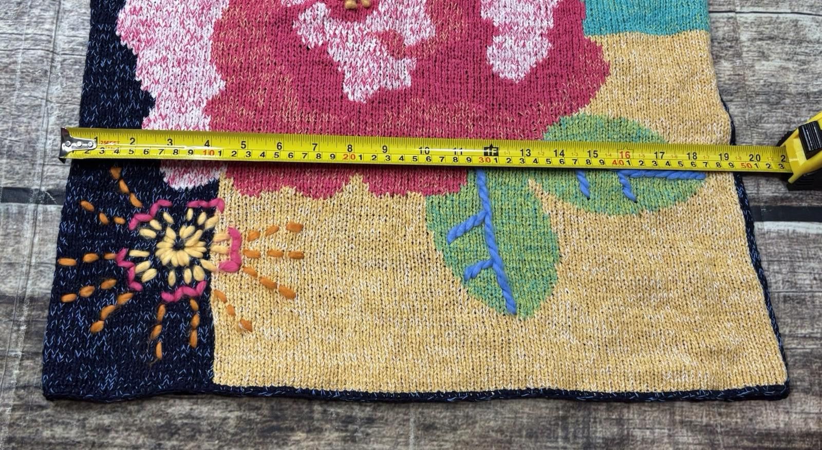 JH Collectibles VTG JH Collectibles Sweater Womens M 3D Knit Crochet 90s Size M / US 6-8 / IT 42-44 - 11 Thumbnail